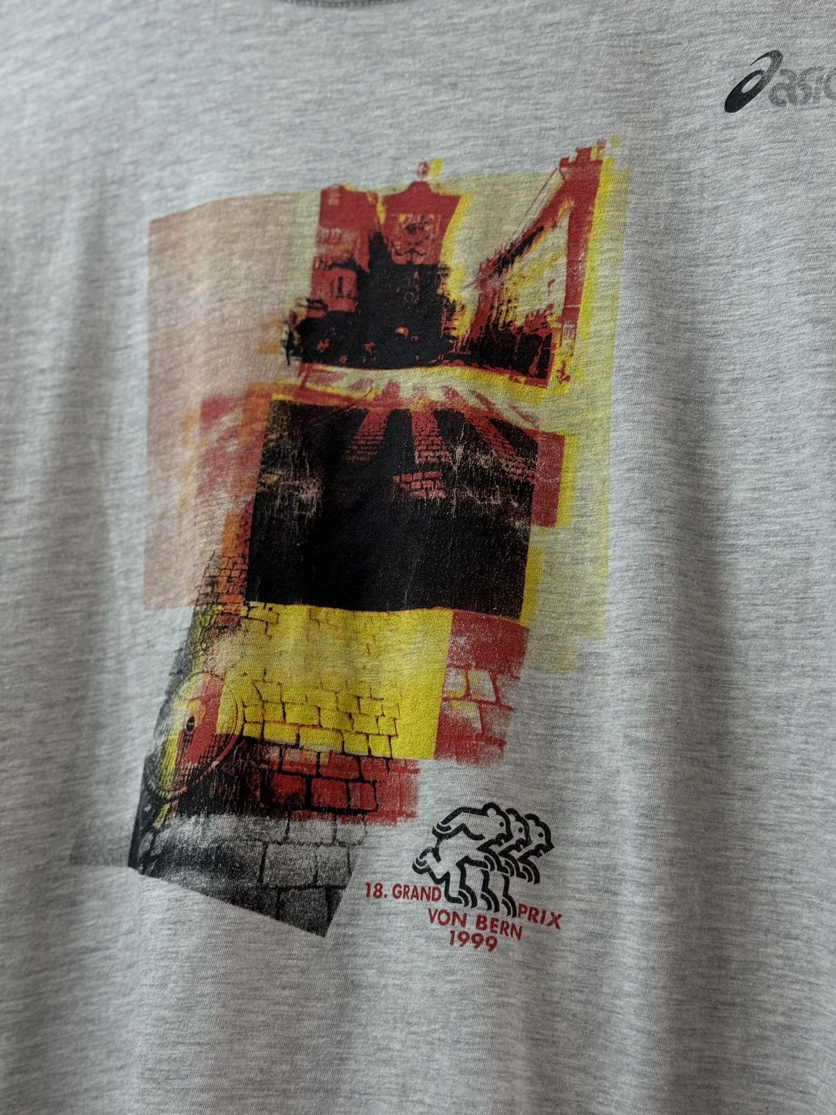 Asics Vintage Asics Grand Prix Von Bern 1999 T-shirt Size US L / EU 52-54 / 3 - 3 Thumbnail
