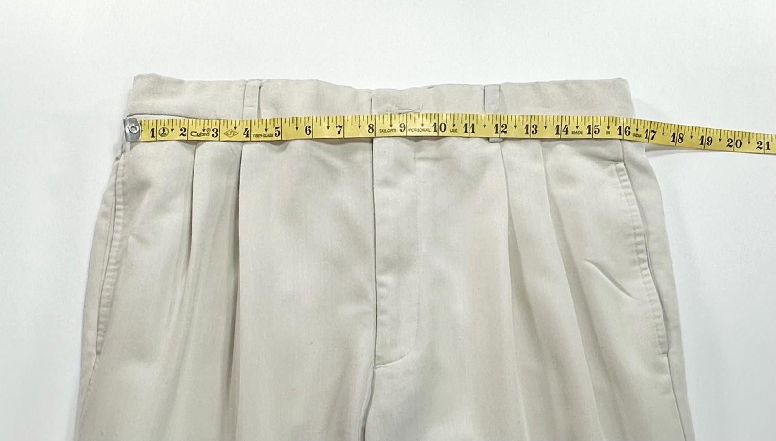Liz Claiborne Claiborne Elements Straight Leg Chinos Beige Mens 32/30 Size US 32 / EU 48 - 3 Thumbnail