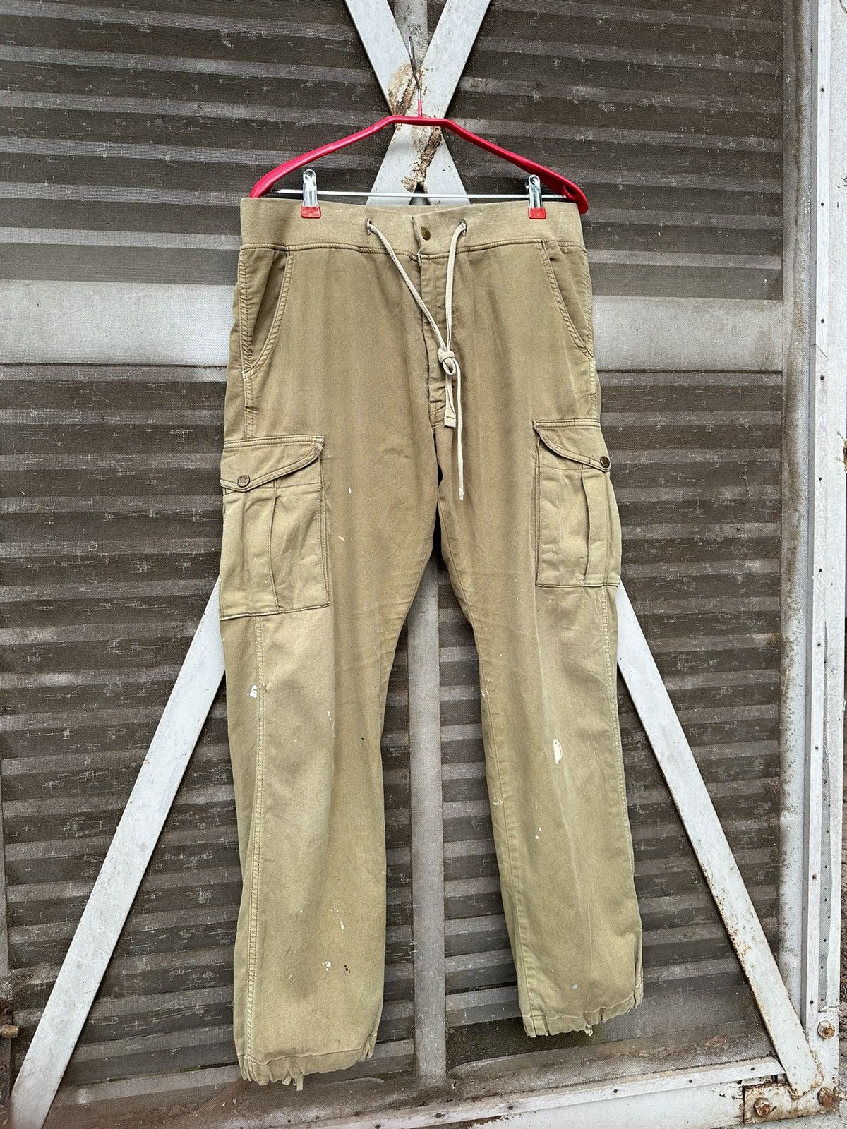 Vintage 👹Vintage THRASHED LEE Baggy Jogger Pants Size US 31 - 7 Thumbnail