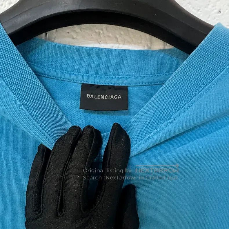 Balenciaga Balenciaga Teal Cola Logo Short Sleeve T-Shirt, Size M Size US M / EU 48-50 / 2 - 4 Thumbnail