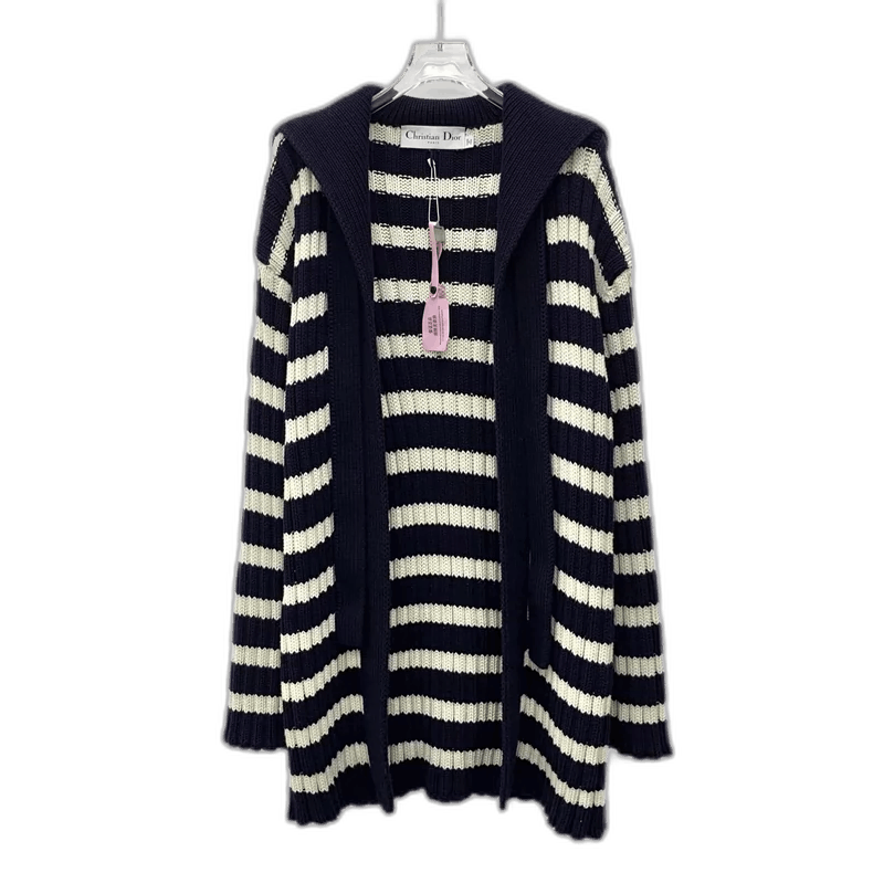 Dior Christian Dior Striped Knit Cardigan Sweater-2505 Size S / US 4 / IT 40 - 1 Thumbnail