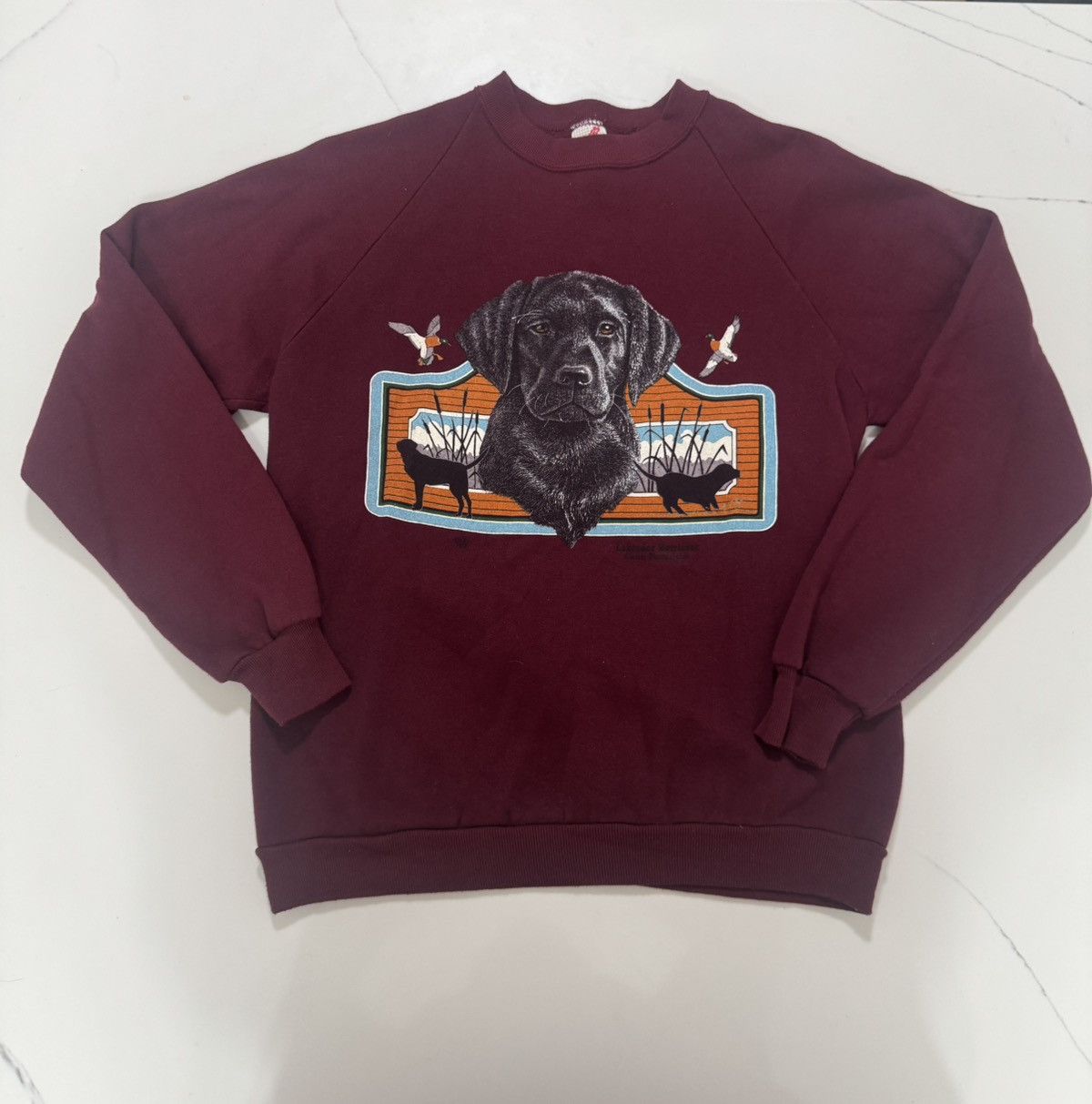 Jerzees Vintage 80s/90s Labrador Retriever hunting crewneck Size US L / EU 52-54 / 3 - 2 Thumbnail
