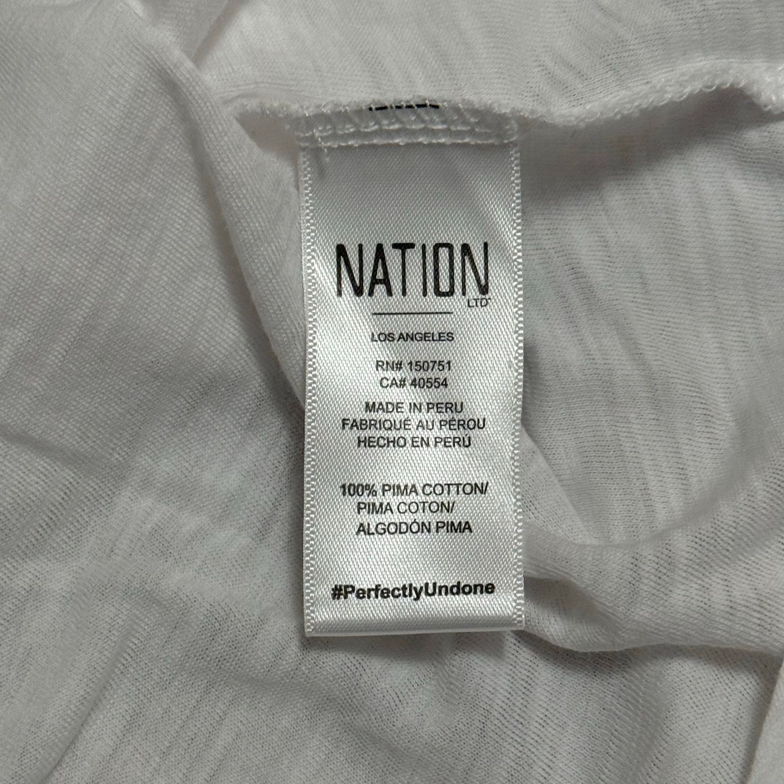 Nation LTD Nation Loren Smocked Peasant Tee Top Pima Cotton Medium Size M / US 6-8 / IT 42-44 - 7 Thumbnail