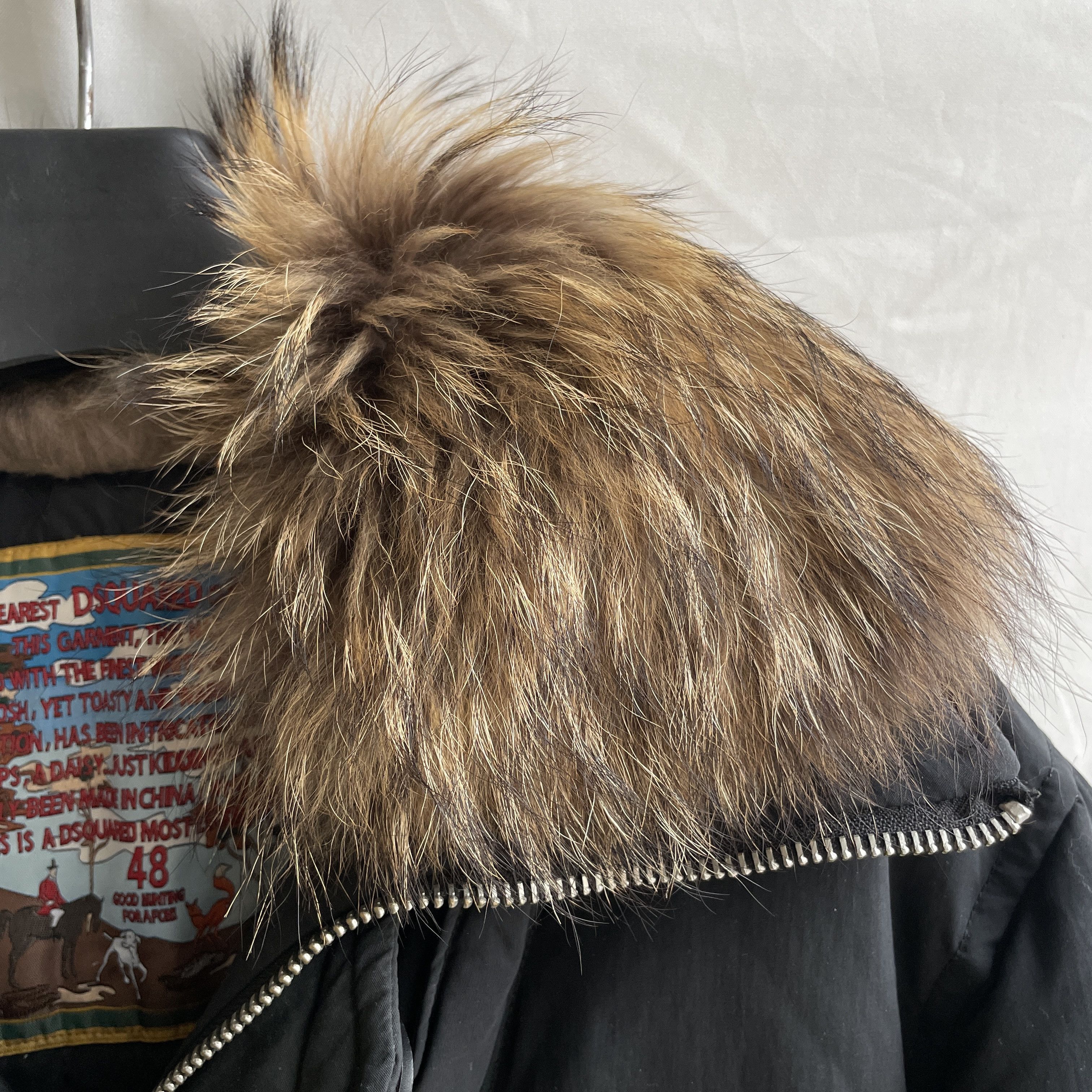 Dsquared2 Dsquared2 Vintage Racoon Fur Heavy Down Parka Size US M / EU 48-50 / 2 - 8 Thumbnail