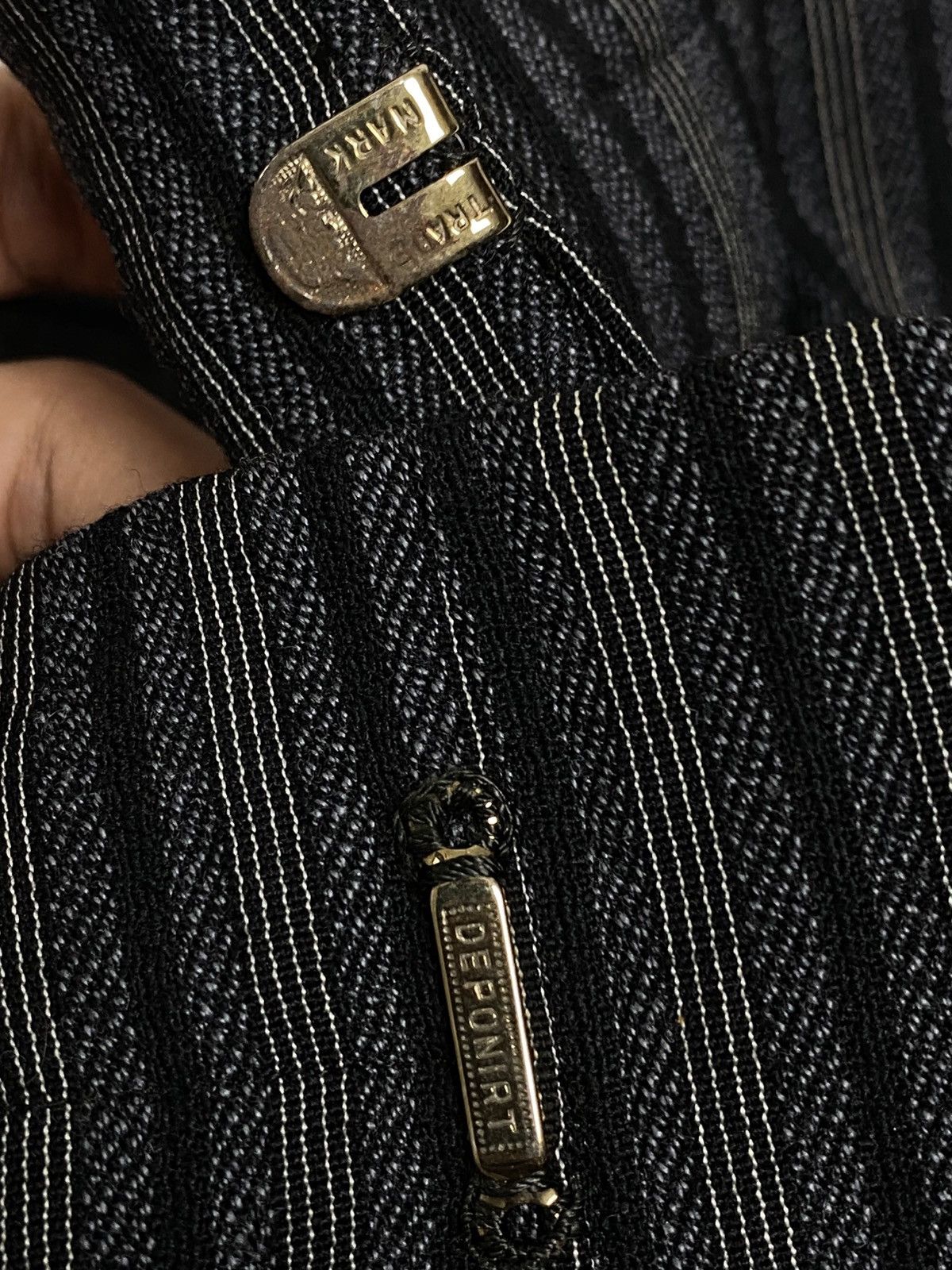 Japanese Brand 🇯🇵Vtg 1960s🇯🇵 Pleated Pants Shorts Pinstripe Heavyweight Wool Size US 30 / EU 46 - 10 Thumbnail