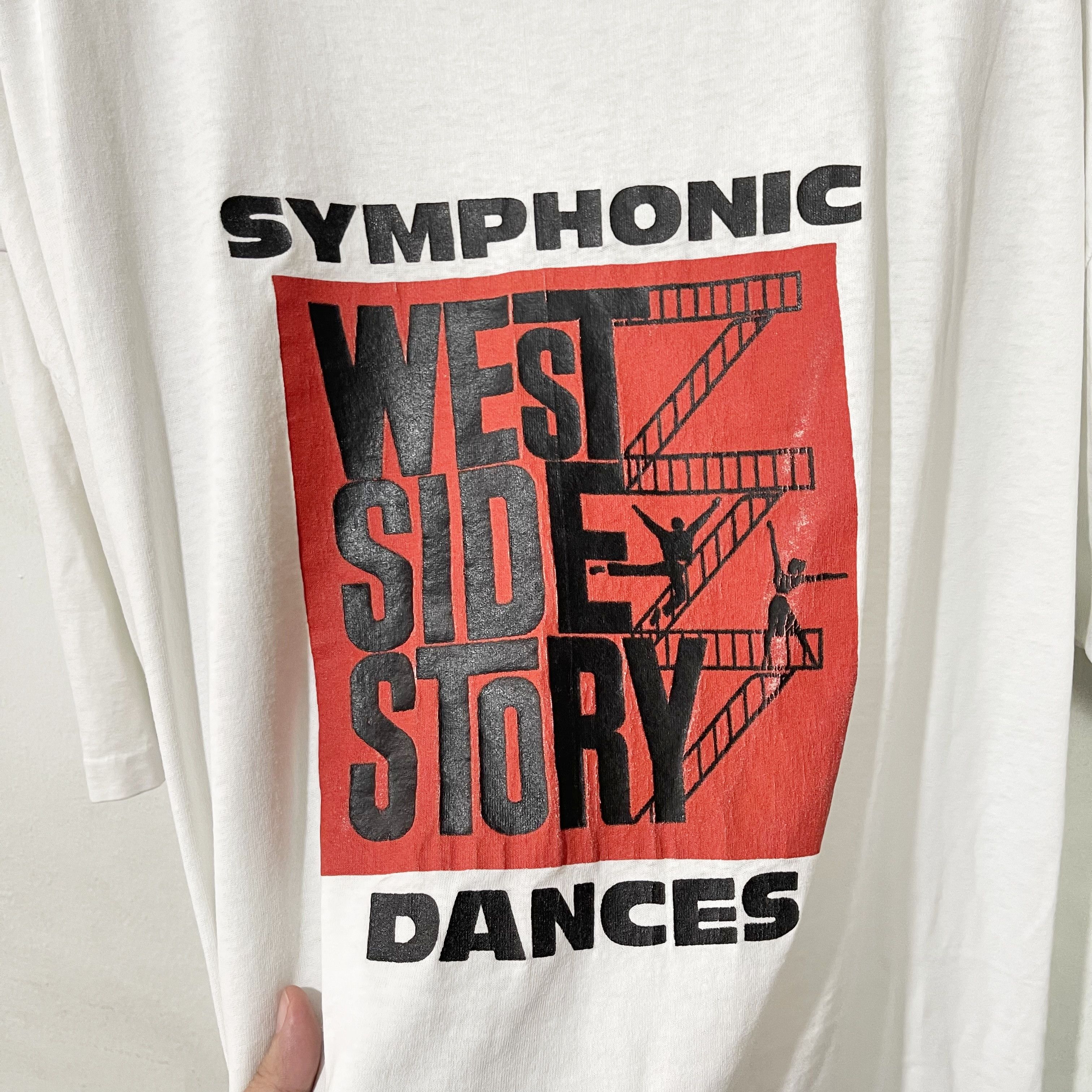 Vintage Vintage 90s Symphonic West Side Story Dances T-Shirt Size US XXL / EU 58 / 5 - 2 Thumbnail