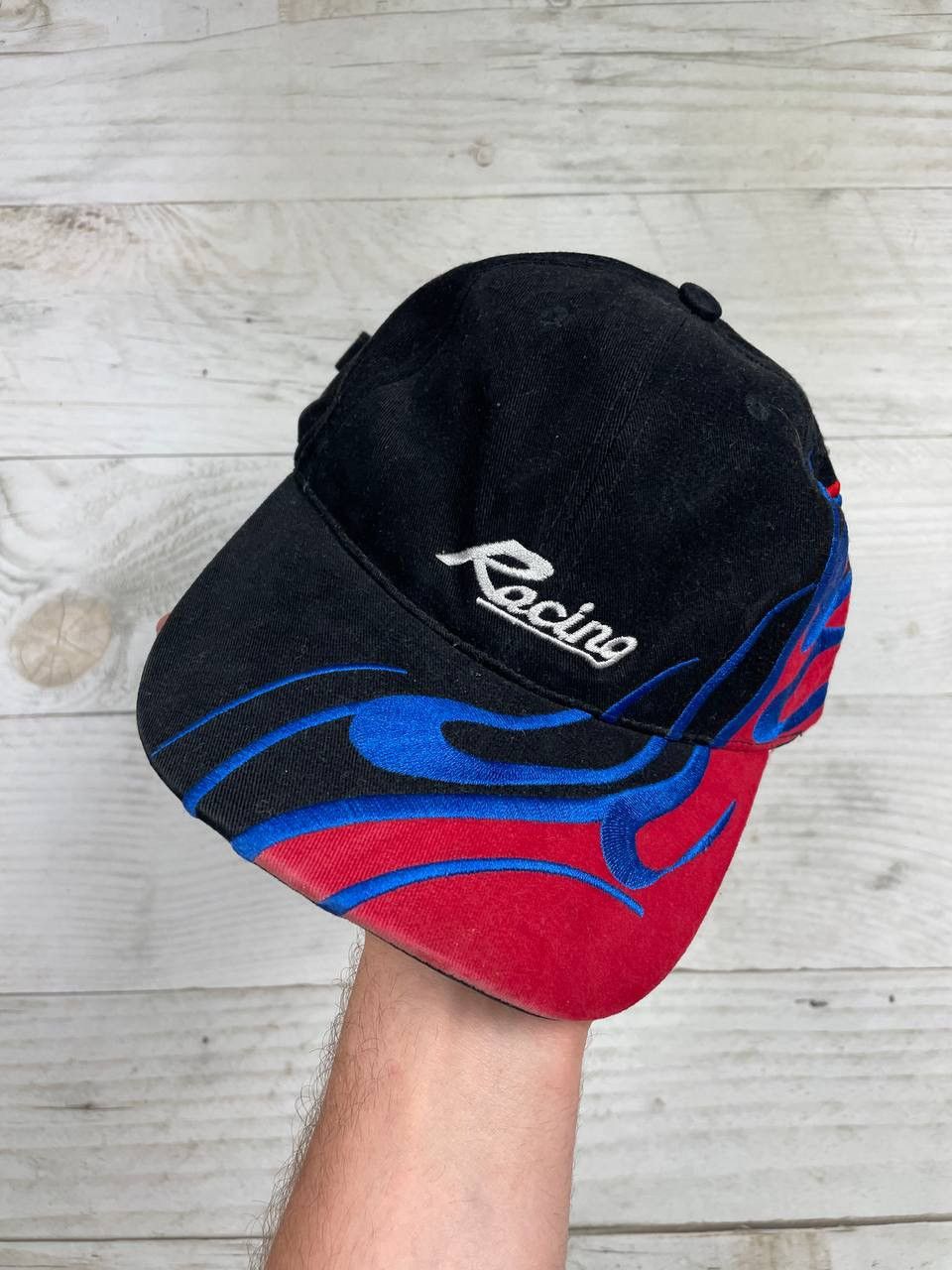 Vintage Vintage Racing Cap 90s F1 Nascar Size ONE SIZE - 2 Thumbnail