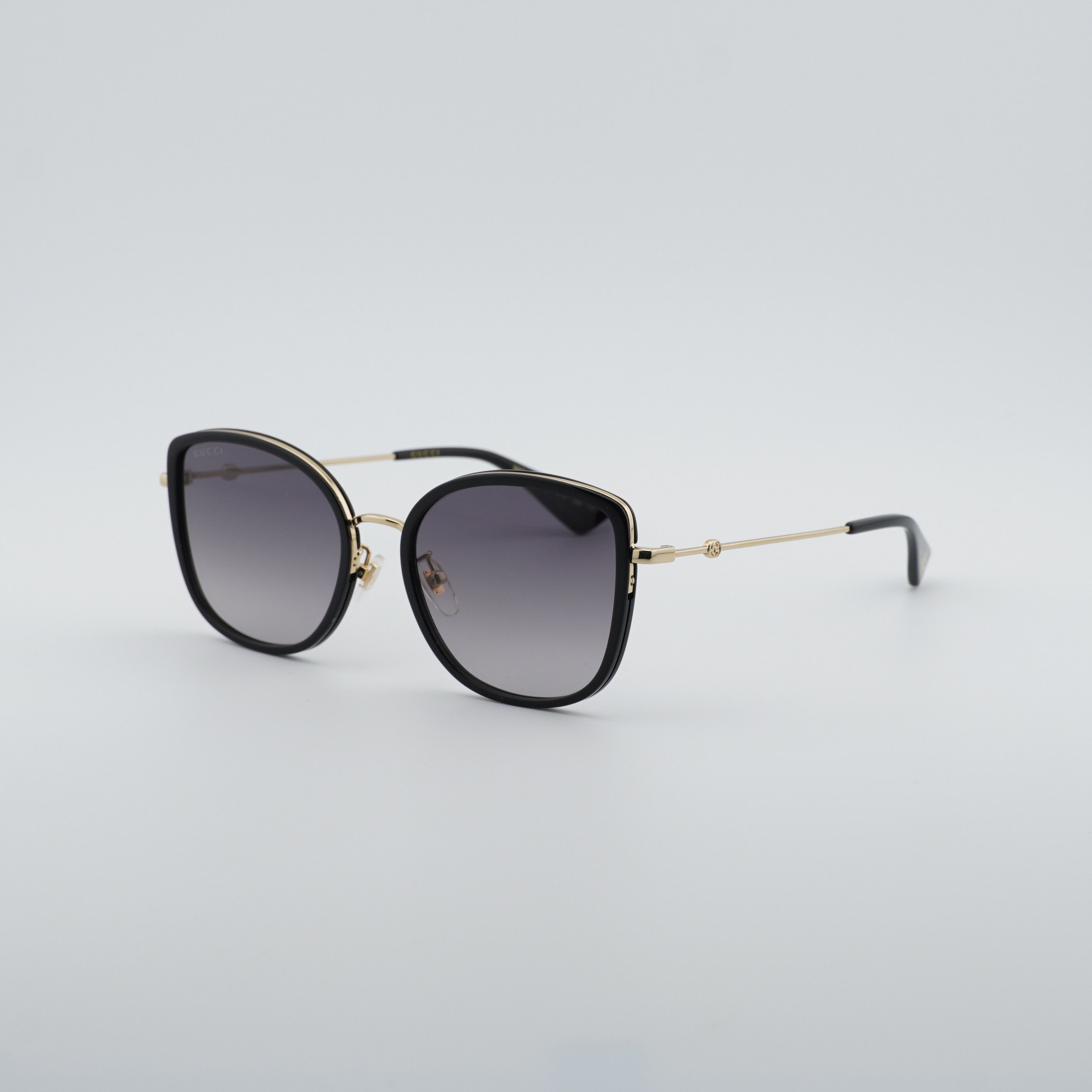 Gucci Gucci GG0606SK 001 Sunglasses Black/Gold Square Frame Size ONE SIZE - 9 Thumbnail