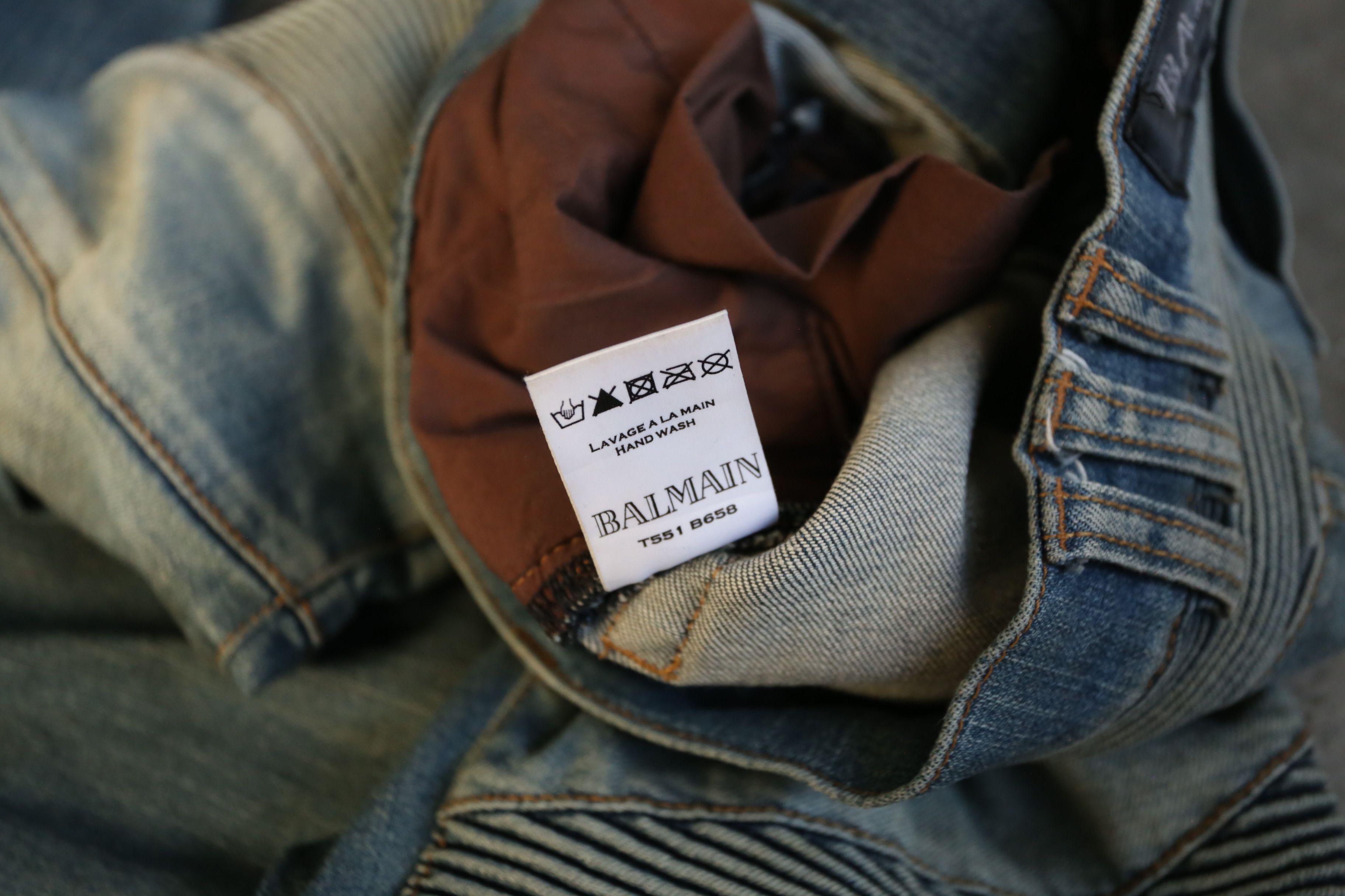 Balmain Balmain - Christophe Decarnin - Denim Biker Jean Size US 29 - 7 Thumbnail