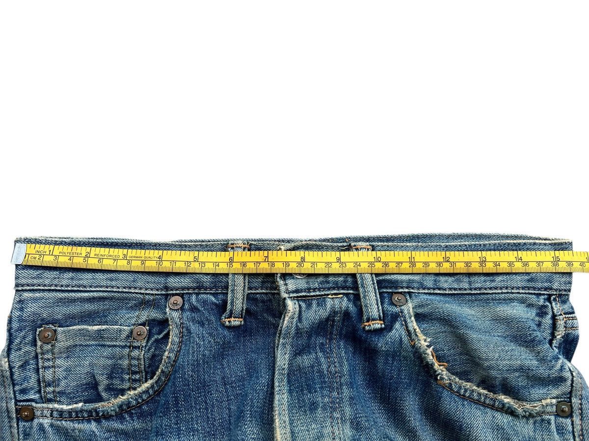 Edwin Vintage Edwin 505s Selvedge Distressed Denim Jeans 31x30.5 Size US 31 - 12 Thumbnail