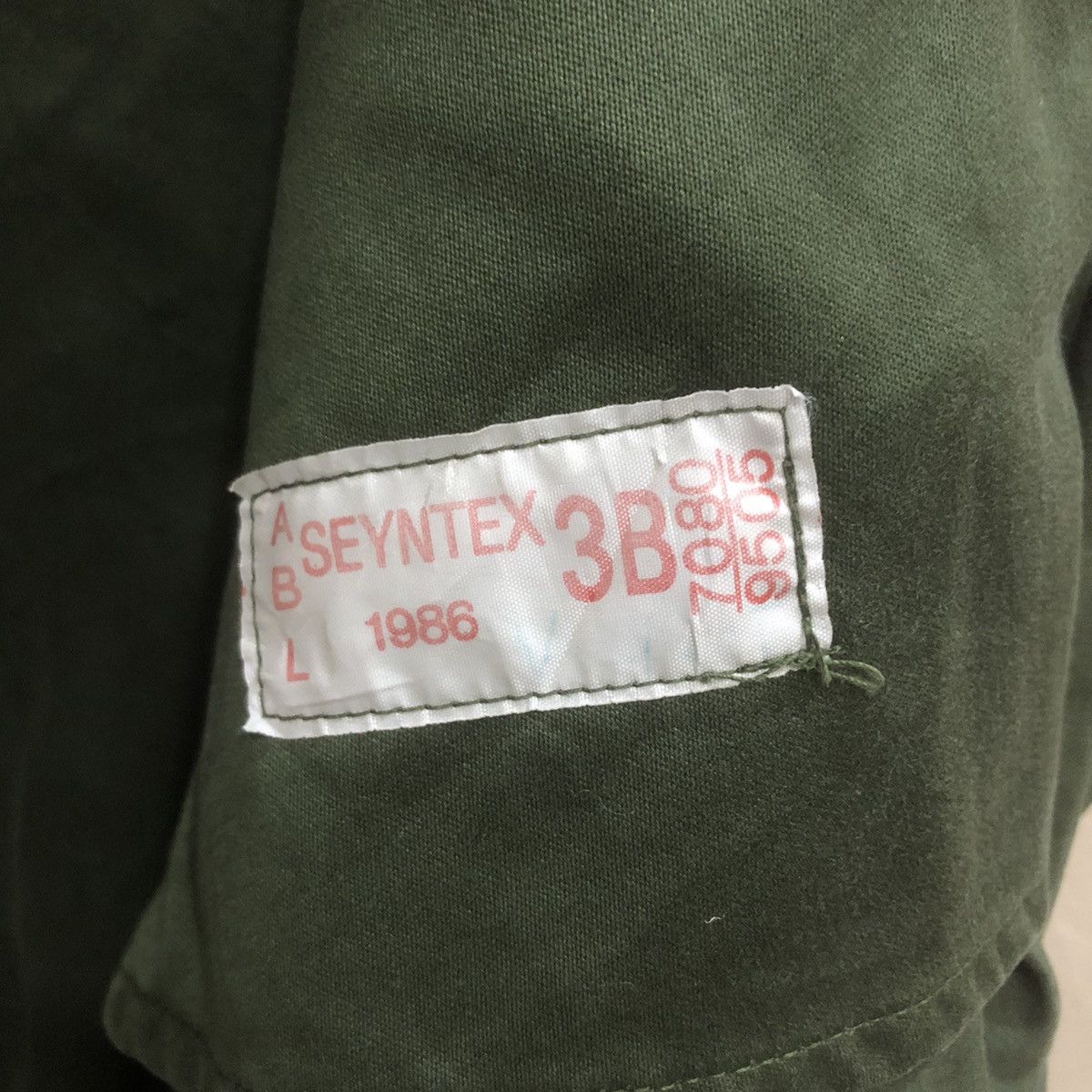 Vintage 1986 Seyntex Belgian Army Parka Green Size US L / EU 52-54 / 3 - 8 Thumbnail