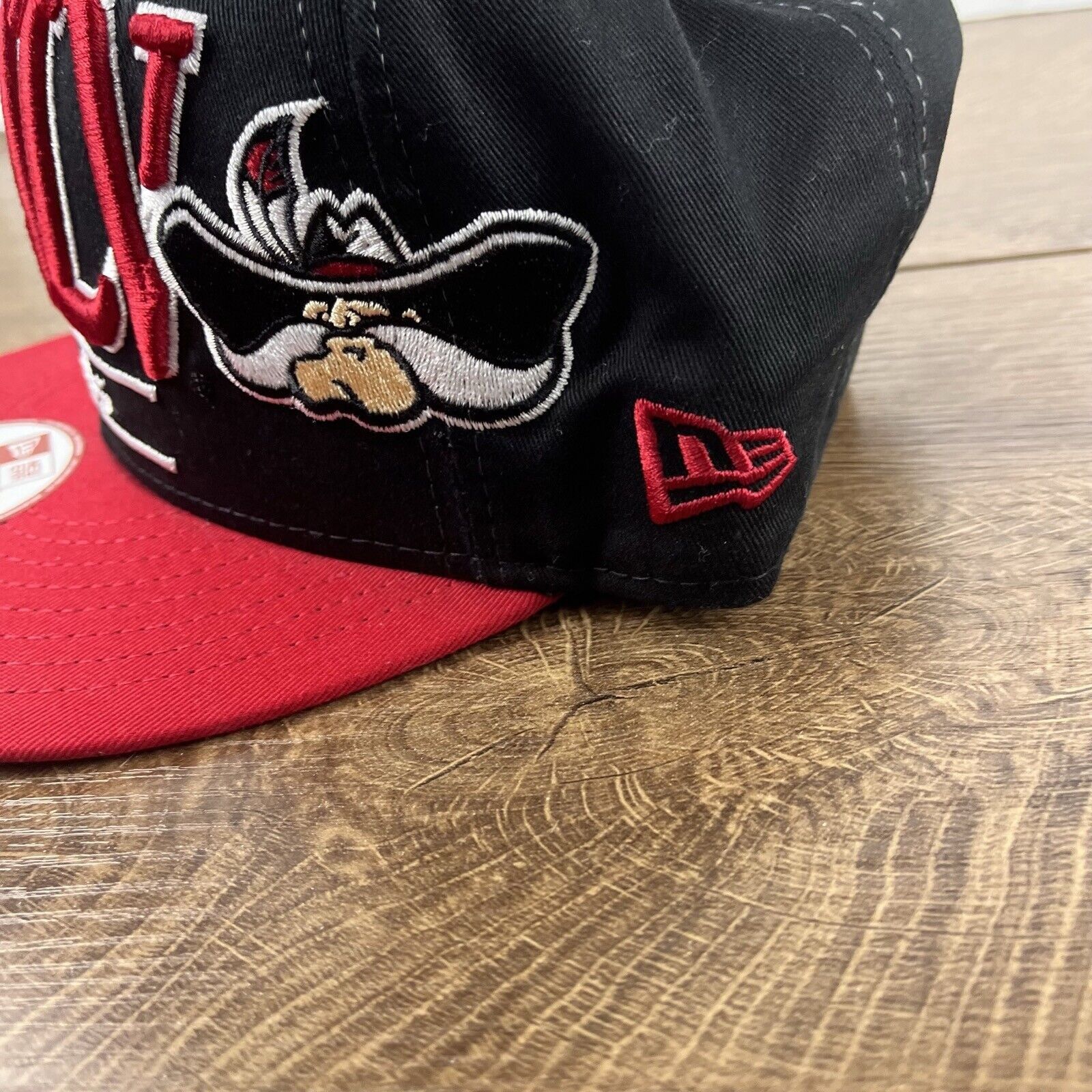New Era UNLV Rebels Hat New Era 9FIFTY Snapback Hat Black Hat Adjust Size ONE SIZE - 8 Thumbnail