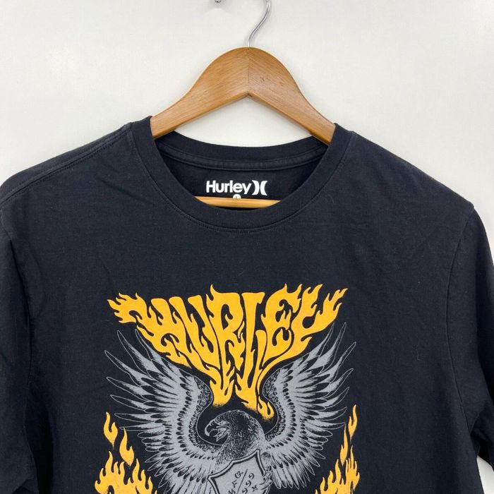Black Hurley Logo T-shirt Brand: Hurley Size: - Depop