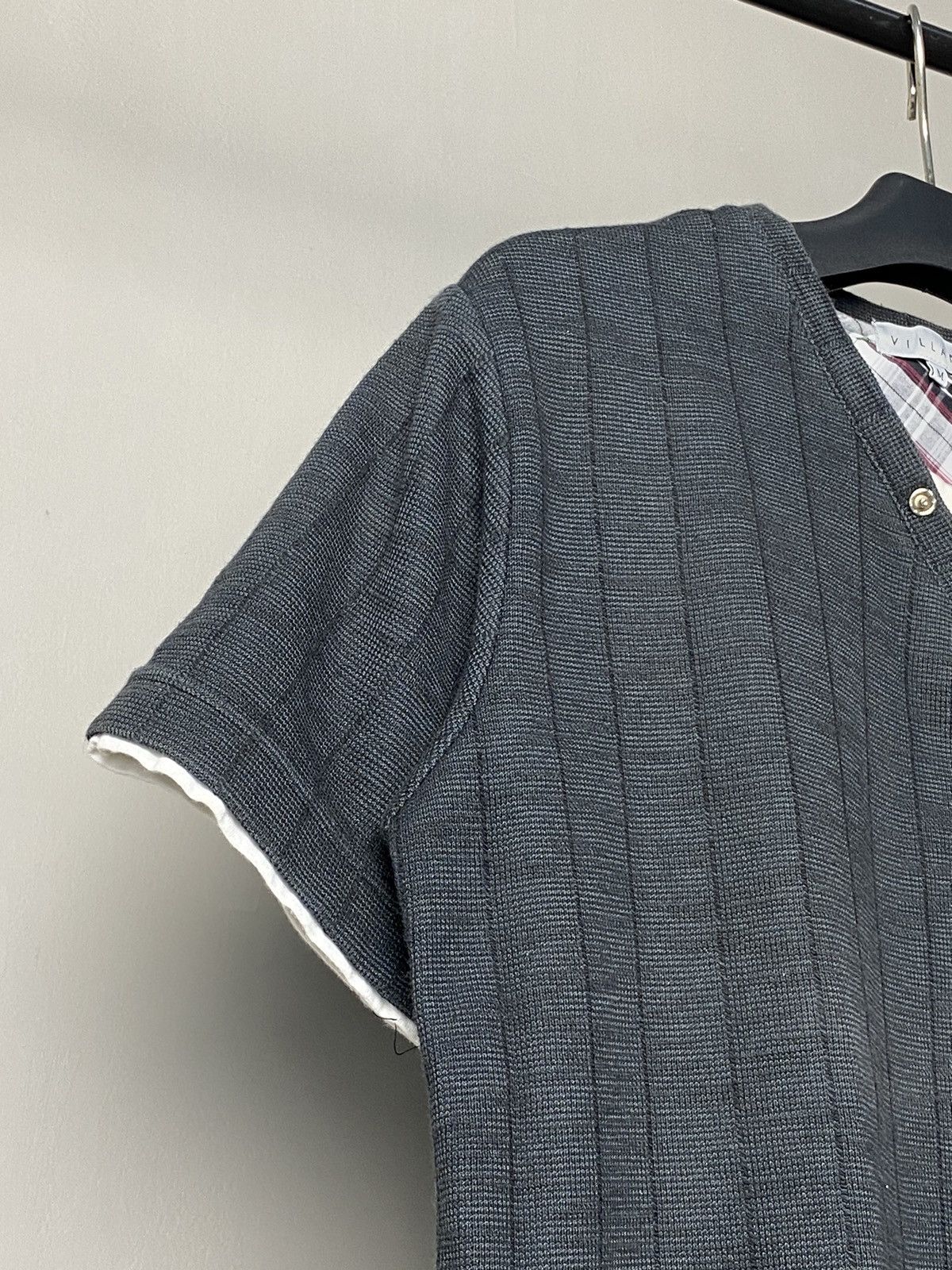 If Six Was Nine × Japanese Brand × Le Grande Bleu (L.G.B.) Villand Multi Button Double Layer Tshirt Size US M / EU 48-50 / 2 - 5 Thumbnail