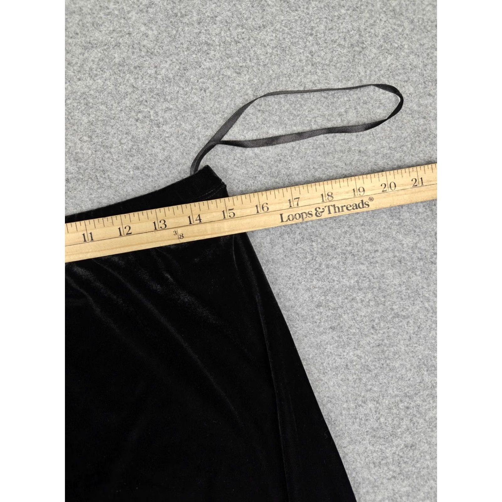 Eileen Fisher Eileen Fisher Leggings Womens PM Black Velvet High Rise Ankle Stretch Pants Size 32" / US 10 / IT 46 - 5 Thumbnail
