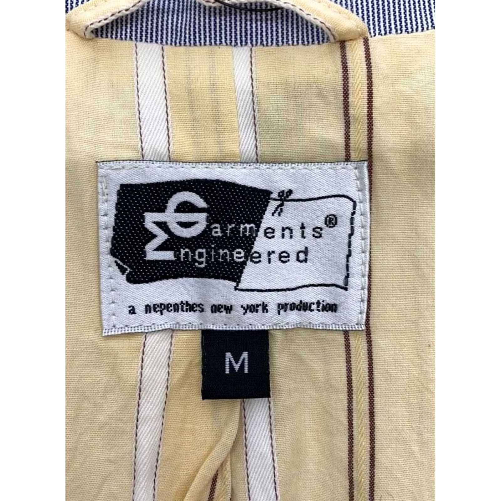 Engineered Garments Engineered Garments Andover Jacket M Blue Stripe Polyester Suit Jacket 2 Piece Mens Regular Seasonal Fall Spring Summer Winter Used Size 40R - 5 Thumbnail