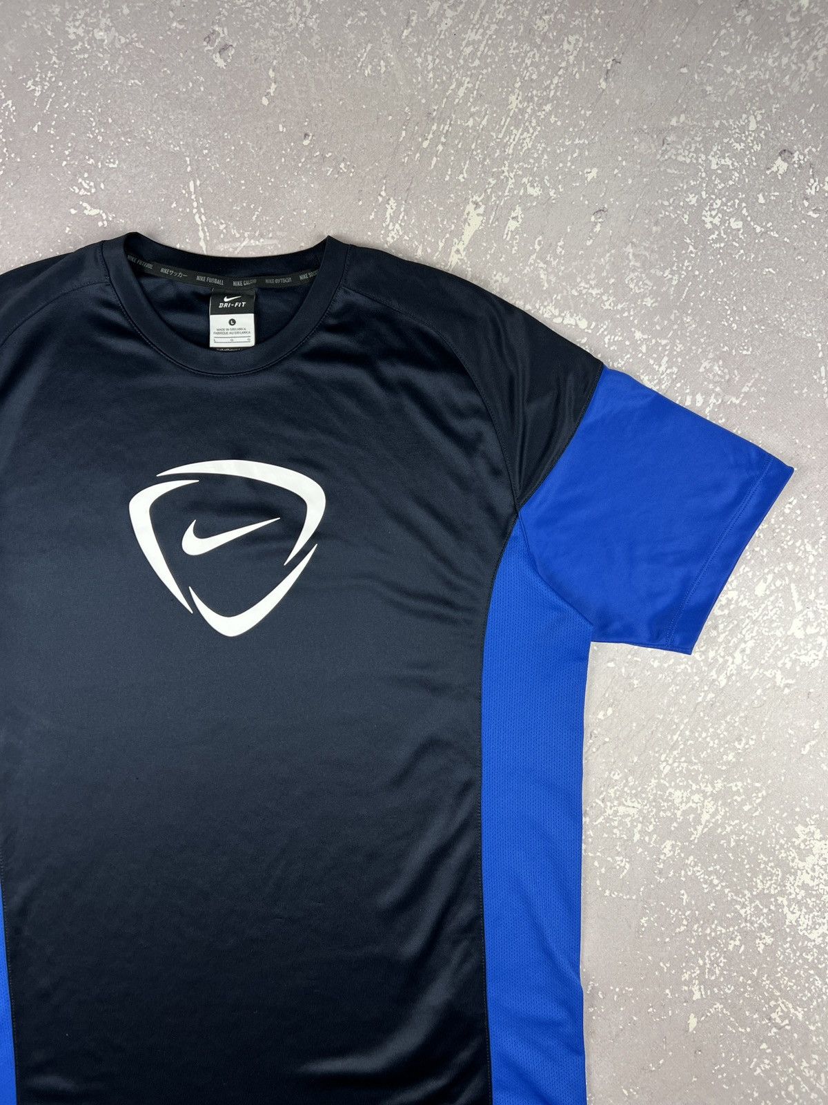 Nike Vintage Y2K Nike Soccer Total 90 T Shirt Jersey Mens L Blue Size US L / EU 52-54 / 3 - 2 Thumbnail