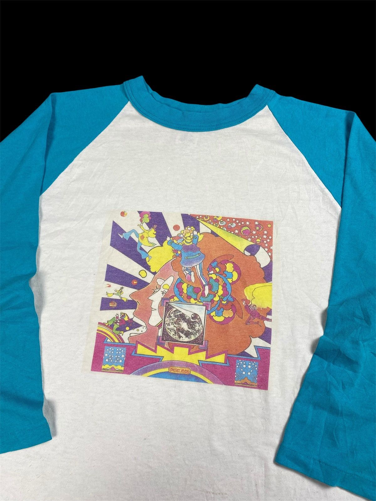 Vintage Vintage Peter Max Psychedelic Three-Quarter Sleeve T-Shirt Size US XL / EU 56 / 4 - 3 Thumbnail