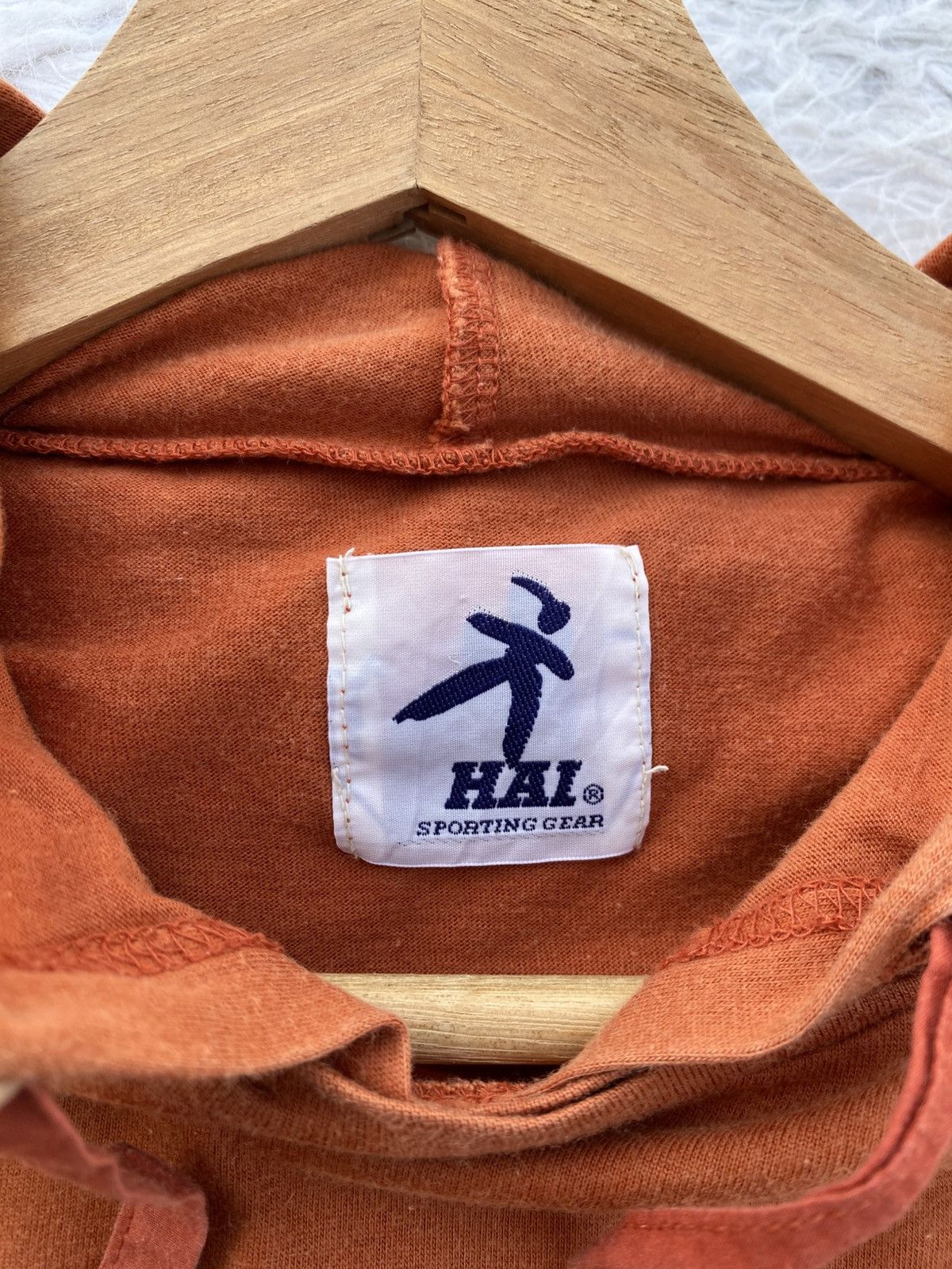 Issey Miyake Vintage 90s Hai Sporting Gear by Issey Miyake Hooded Tshirt Size US M / EU 48-50 / 2 - 8 Thumbnail