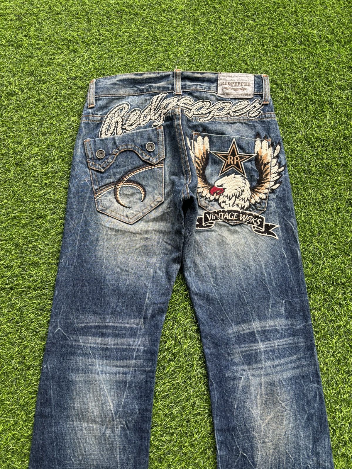 Tornado Mart Y2k Red Pepper Ifsixwasnine Punk Style Jeans Size US 31 - 6 Thumbnail