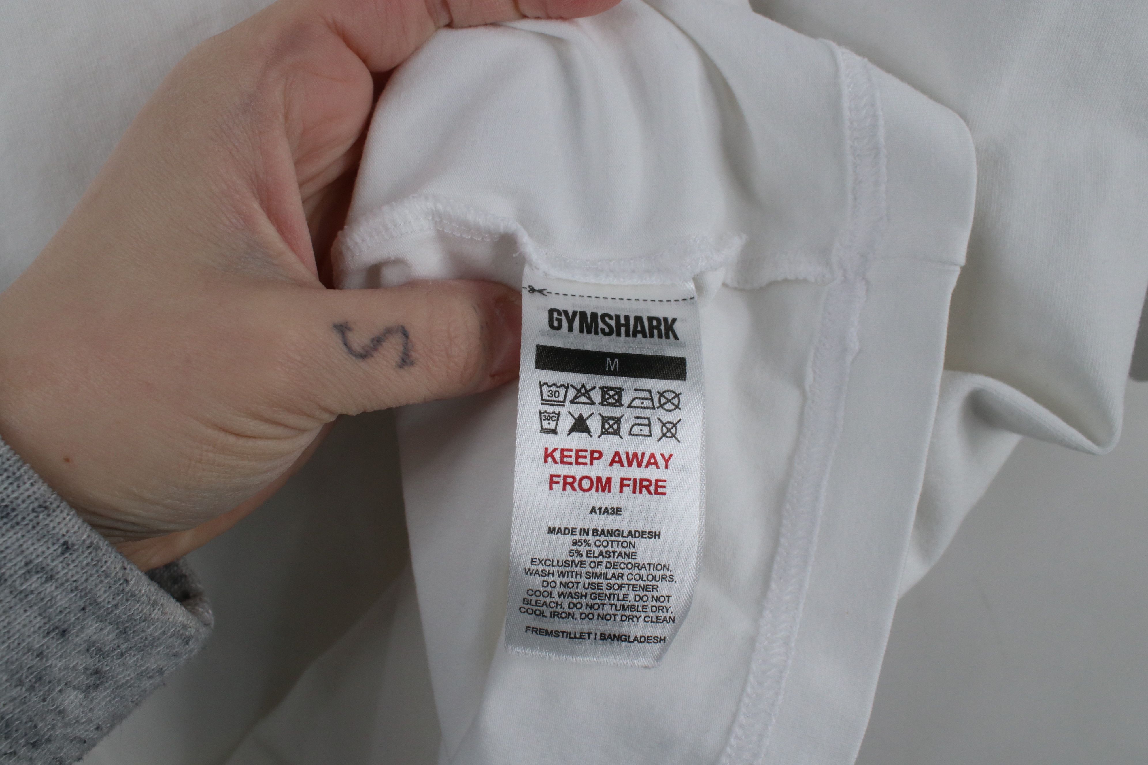 Gymshark × Vintage Gymshark Essential Oversized Short Sleeve T-Shirt White Size US M / EU 48-50 / 2 - 9 Thumbnail