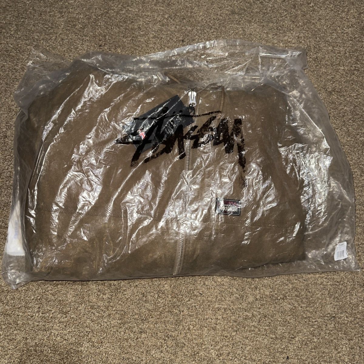Stussy Stussy Waxed Cotton Work Jacket Size XL (Khaki) Size US XL / EU 56 / 4 - 5 Thumbnail