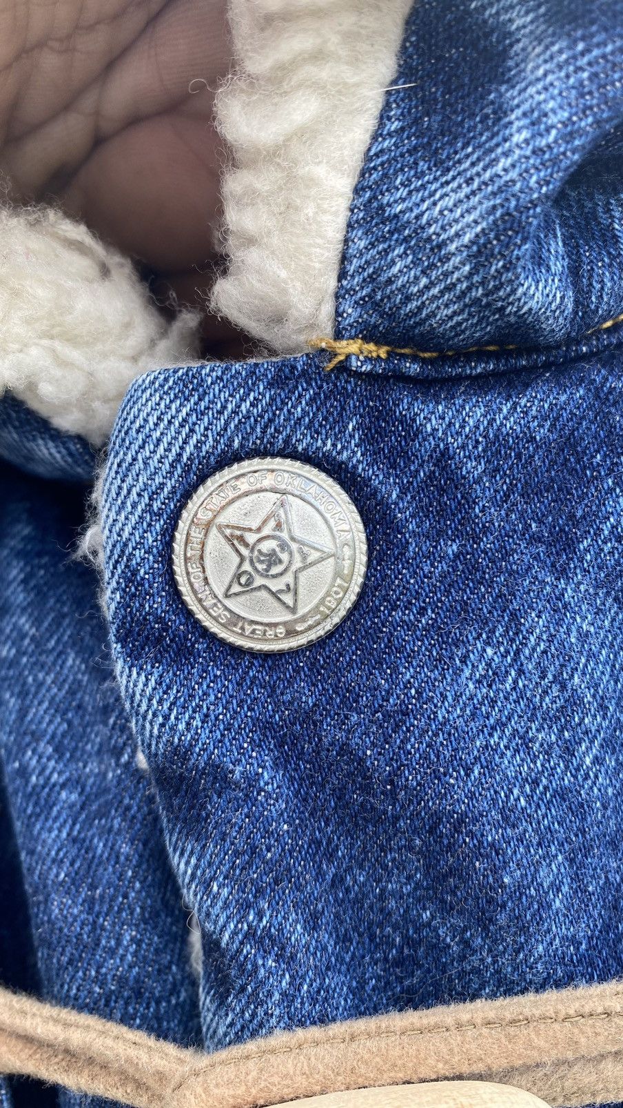 Japanese Brand Vintage Denim Sherpa Jacket Made in Japan Size US XL / EU 56 / 4 - 4 Thumbnail