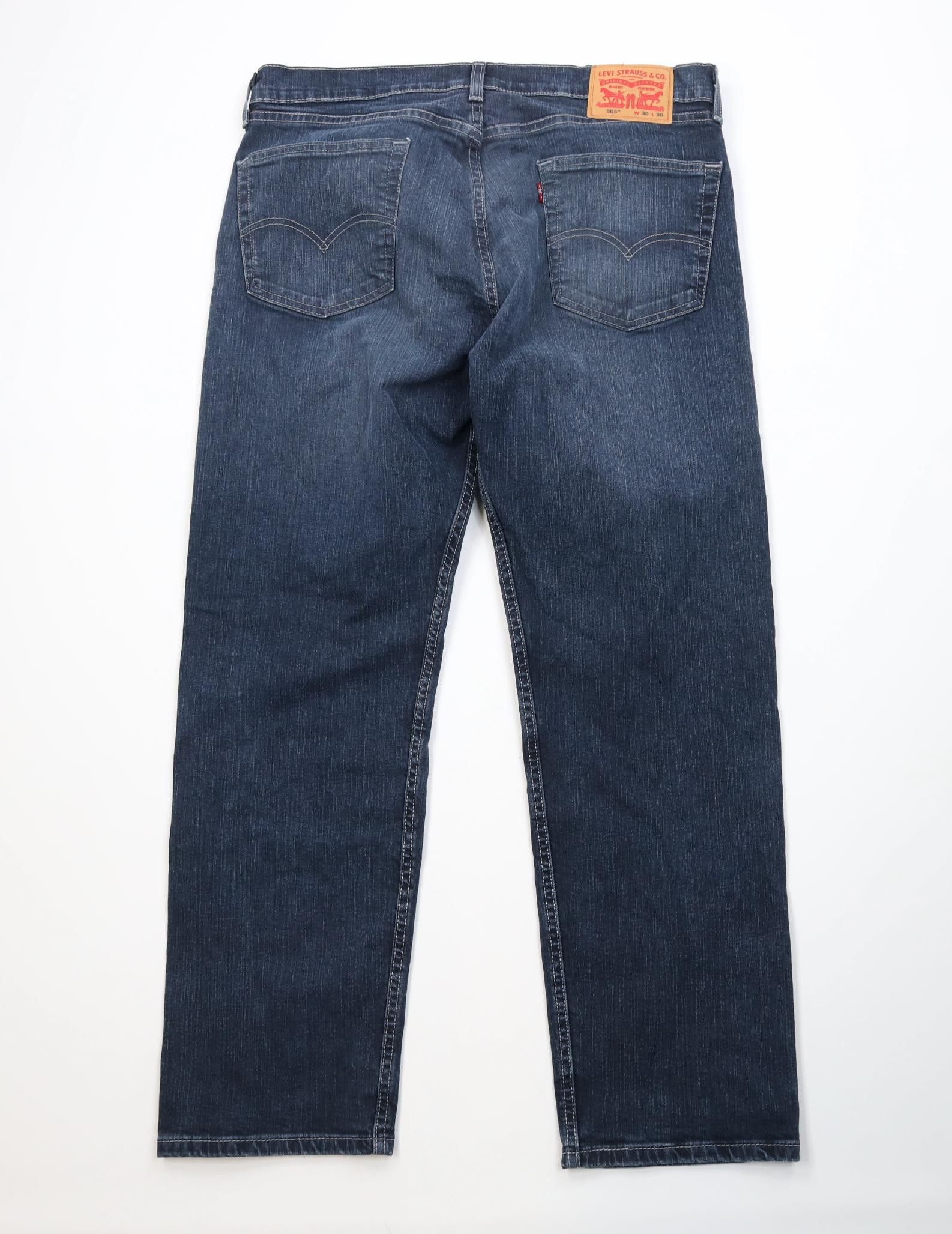 Levi's Vintage Y2K Levis 505 Regular Straight Leg Denim Jeans Blue Size US 36 / EU 52 - 9 Thumbnail