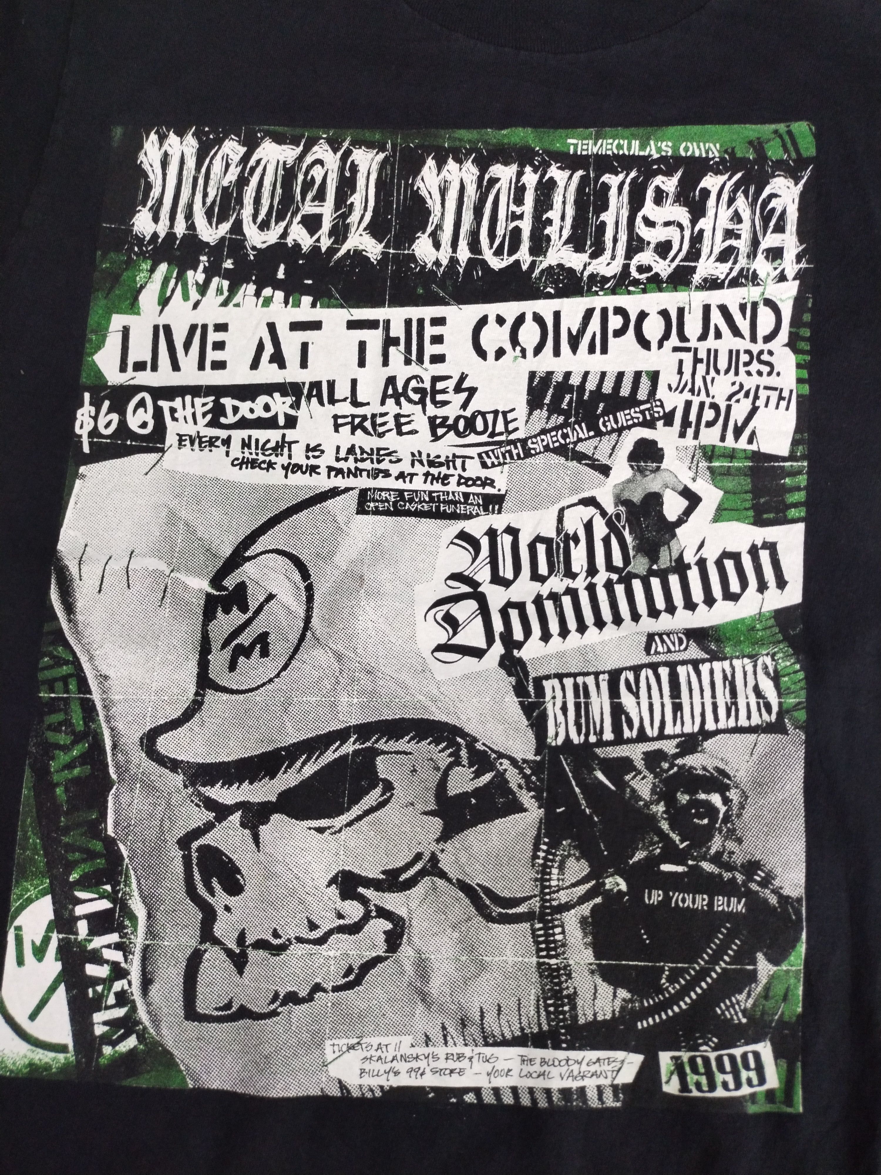 Metal Mulisha 00's Vtg Punk Bum Soldiers Shirt Tee Size US S / EU 44-46 / 1 - 3 Thumbnail
