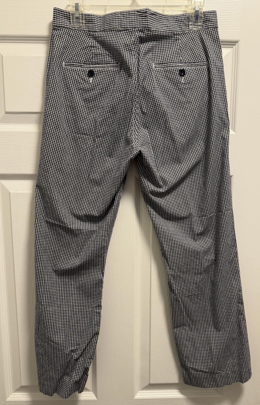 Designer Polo Jeans Company Women's Checked Pants - Size 6 Size 30" / US 8 / IT 44 - 2 Thumbnail