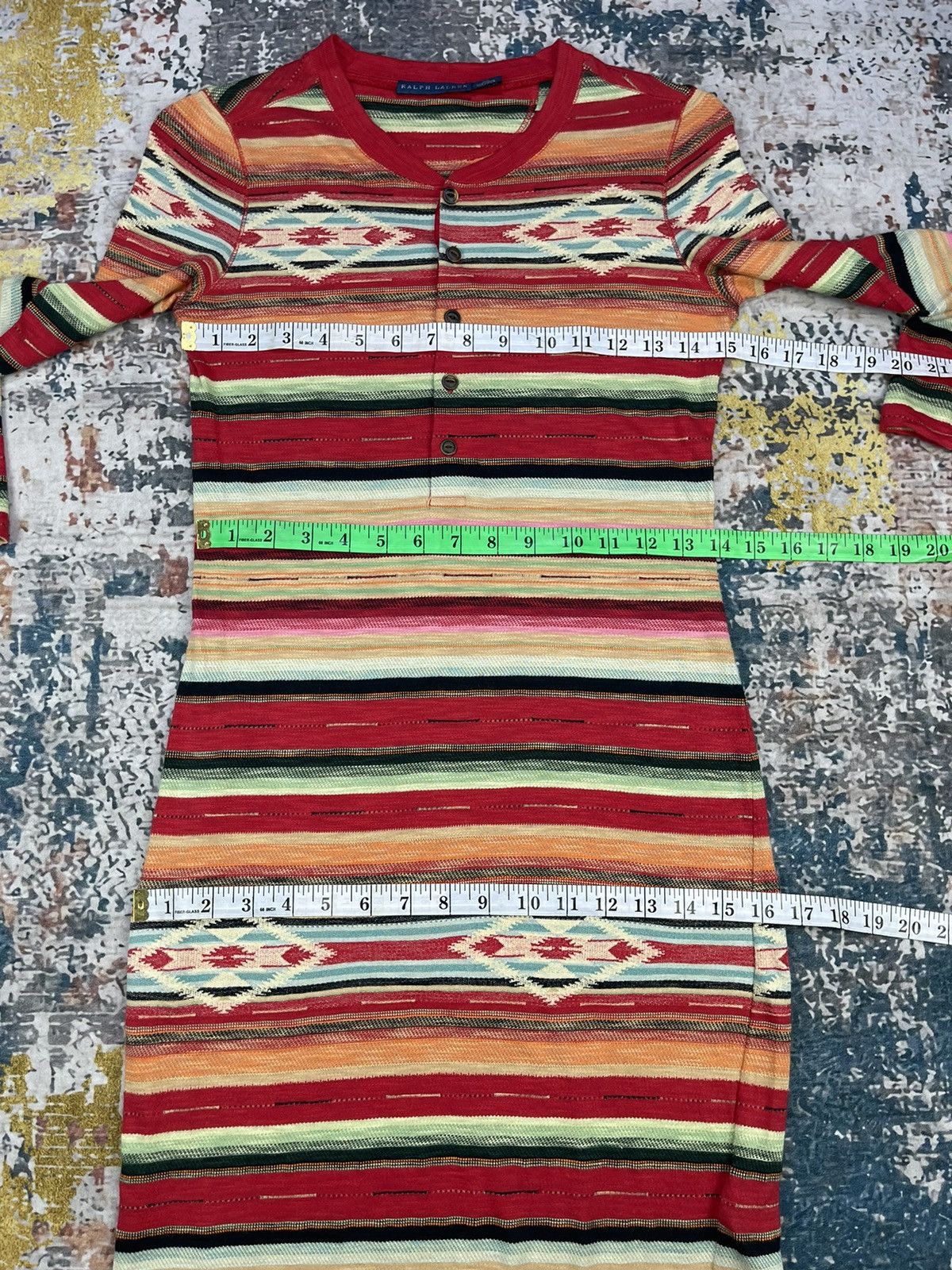 Ralph Lauren Ralph Lauren Native Aztec Midi Dress Size XS / US 0-2 / IT 36-38 - 12 Thumbnail