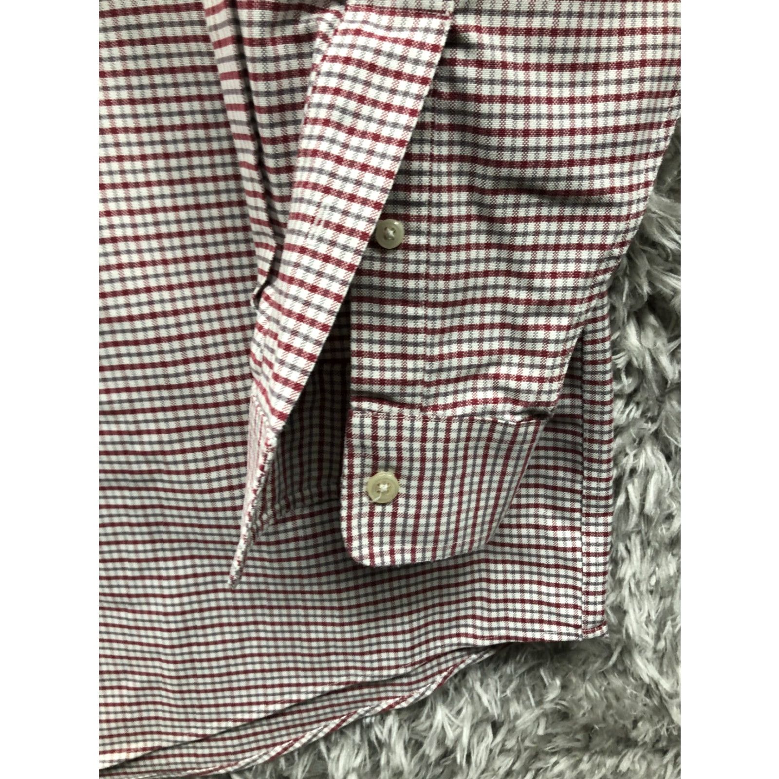 Vintage L.L. Bean Shirt Mens Red Plaid Long Sleeve Button-Down Collar Size 16 32 Regular Shirt Vintage? No Size US L / EU 52-54 / 3 - 3 Thumbnail