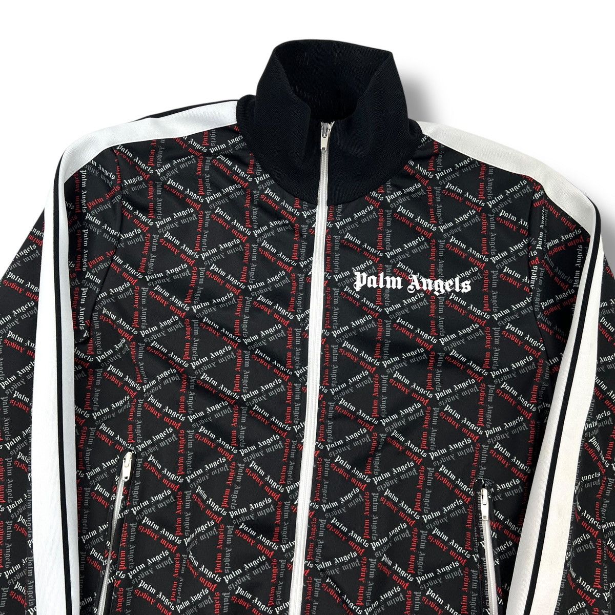 Palm Angels Storm Monogram Black Track Jacket