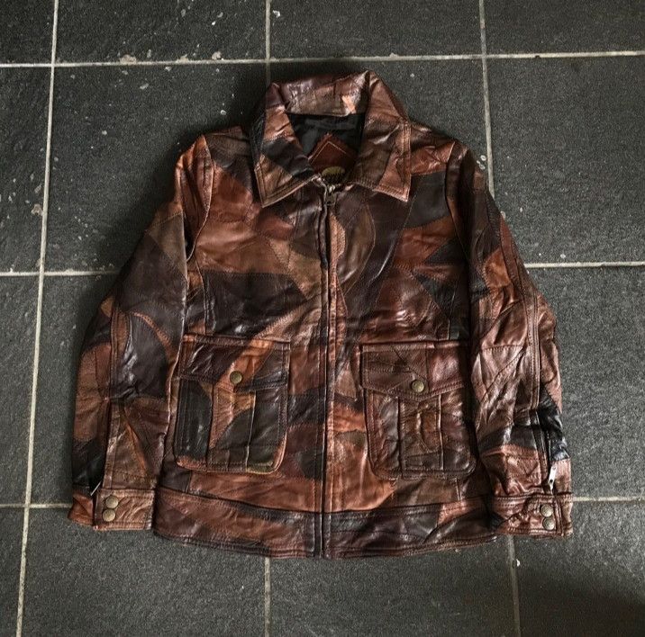 Hysteric Glamour Vintage Hysteric Glamour Patchwork Leather Jacket Size XS / US 0-2 / IT 36-38 - 1 Thumbnail