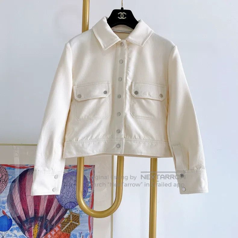 Hermes Hermes White coat Size XXS / US 00 / IT 34 - 1 Thumbnail