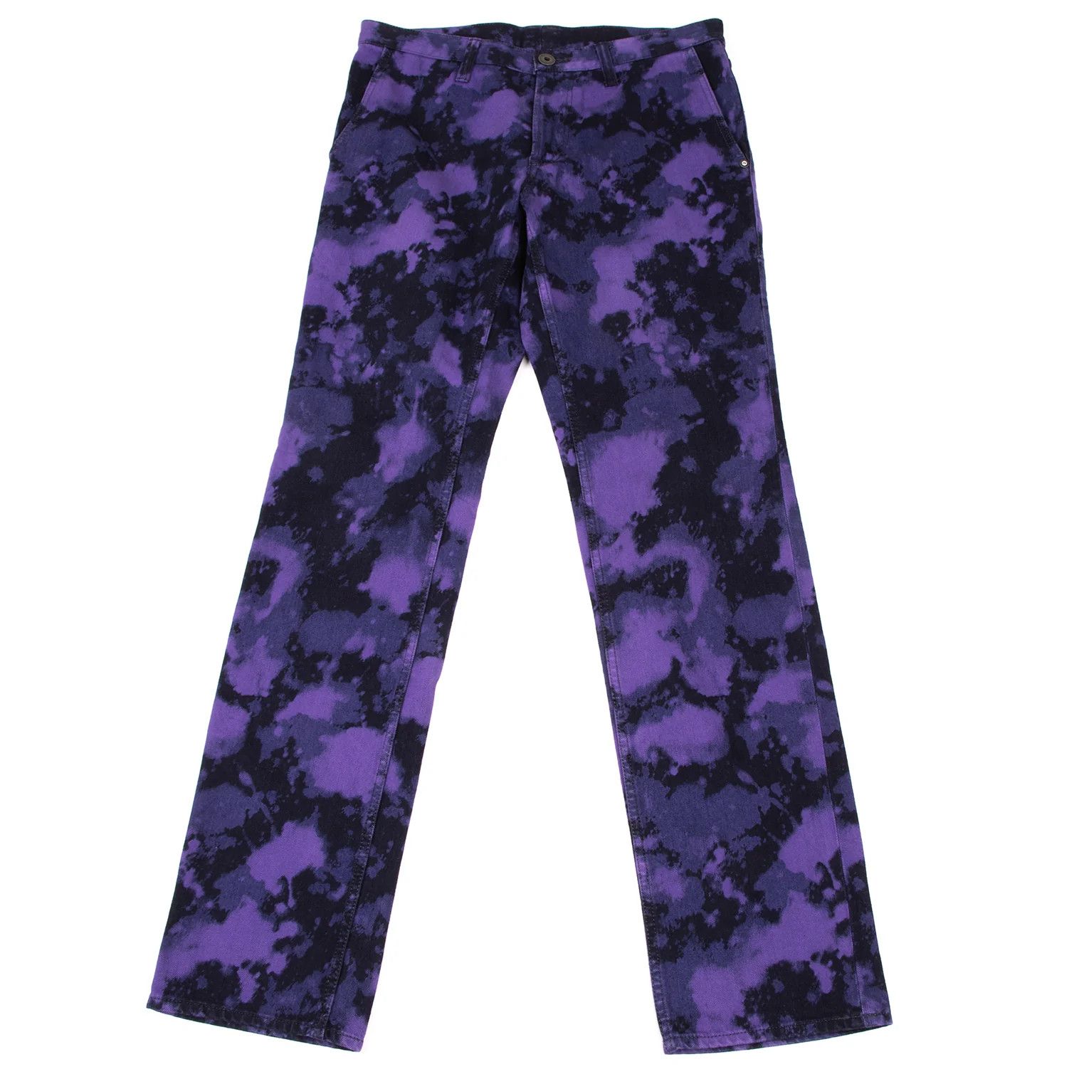 Issey Miyake Indigo Dyed Cotton Pants in Purple Black, Size M Size US 34 / EU 50 - 1 Thumbnail