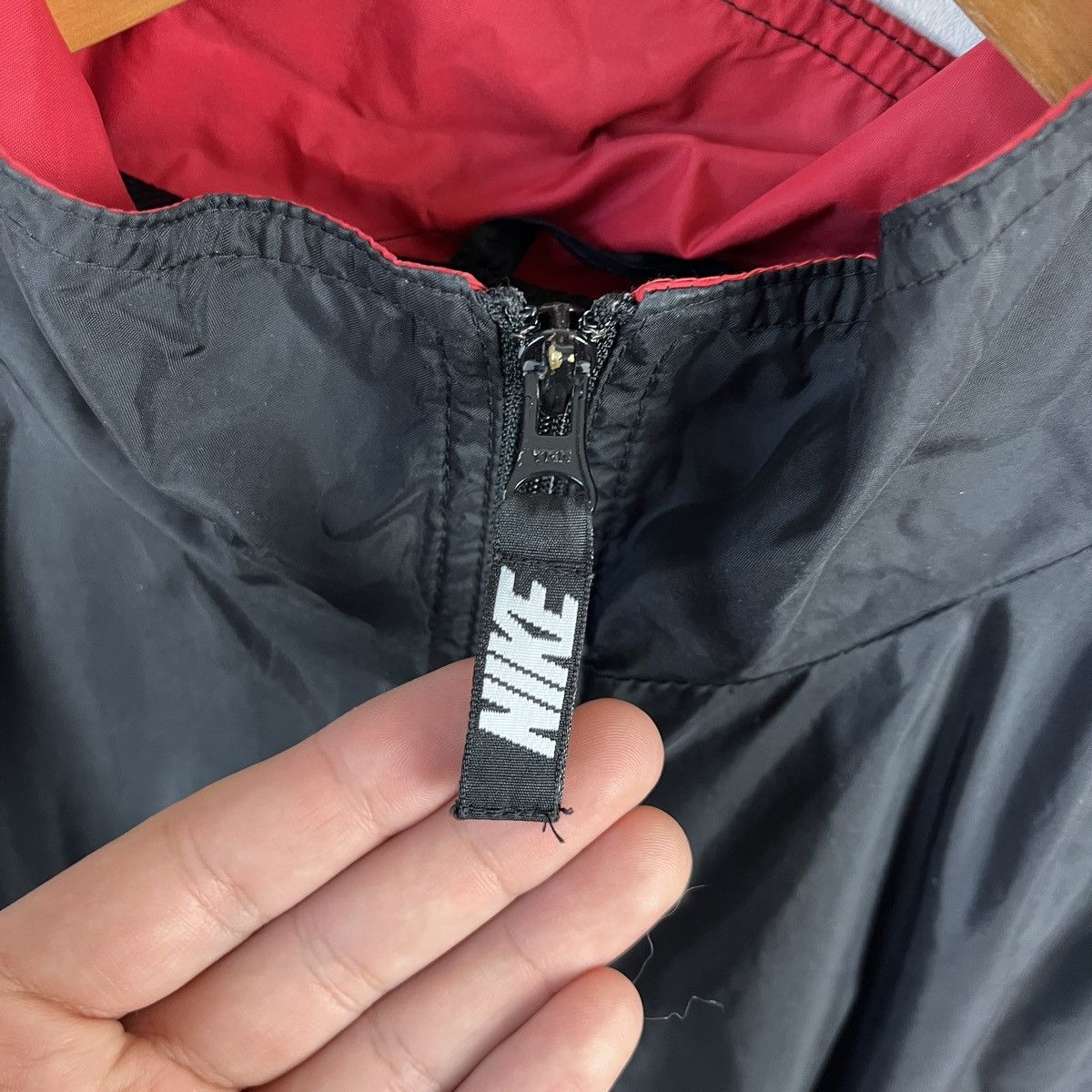 Nike Vintage Jacket Nike 90s Windbreaker Runnig Red Gorpcore Size US XL / EU 56 / 4 - 16 Thumbnail