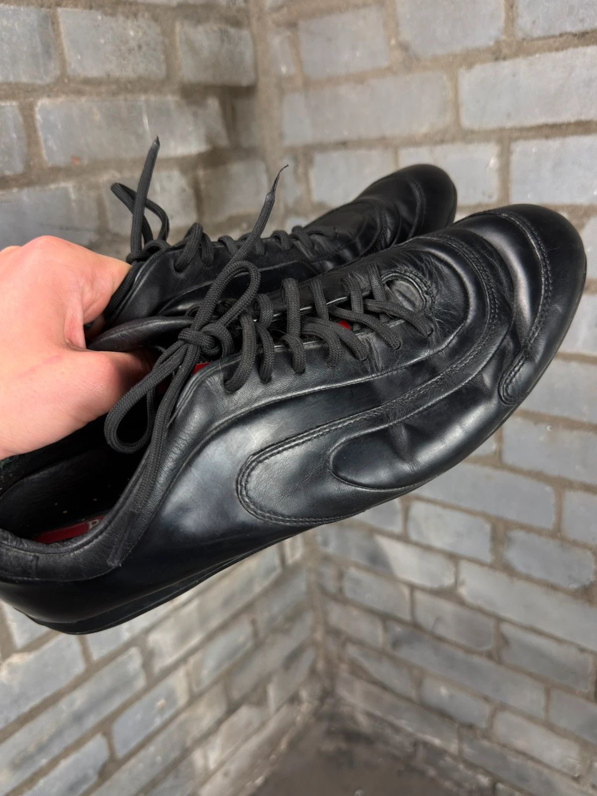 Prada Prada 2000’s archive leather trainers Size US 9.5 / EU 42-43 - 6 Thumbnail
