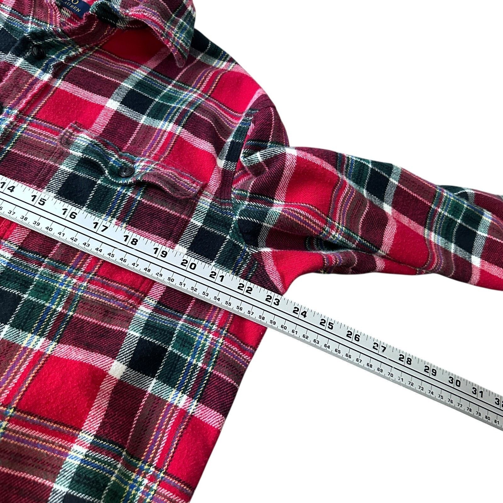 Polo Ralph Lauren Polo Ralph Lauren Flannel Shirt Men's Large Red Button Up Size US L / EU 52-54 / 3 - 9 Thumbnail