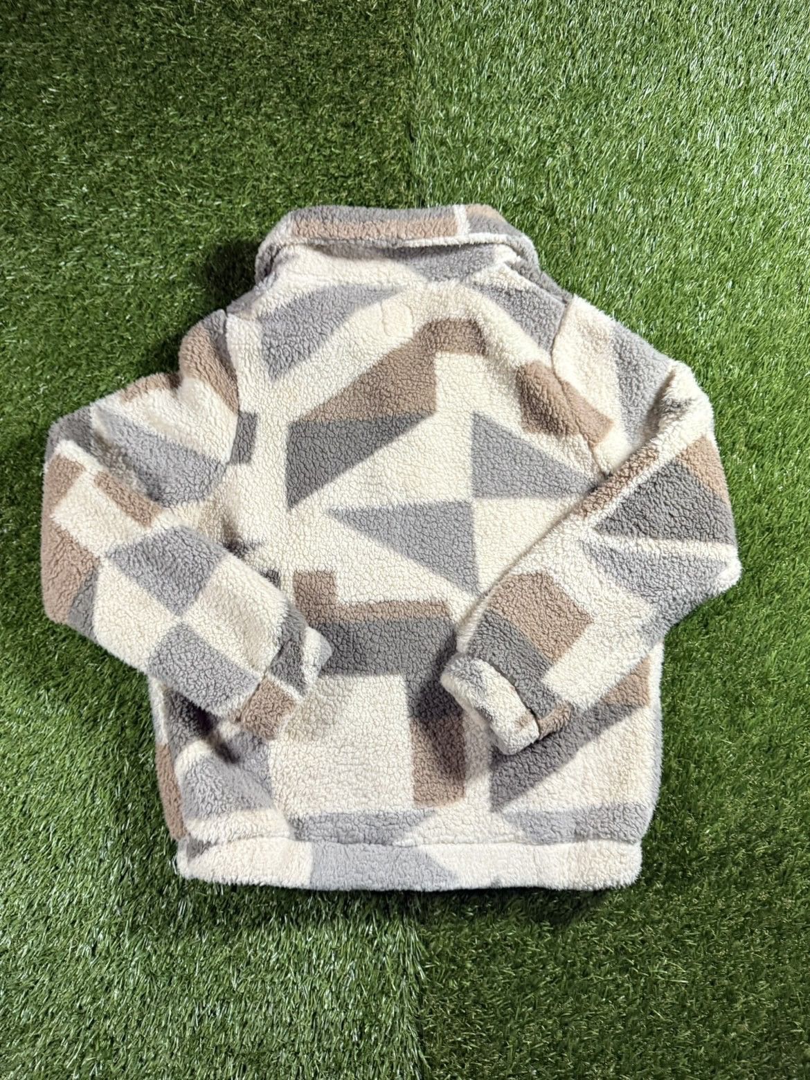 Billabong Vintage Y2K Earth Toned Billabong Skater Sherpa Fleece Size US L / EU 52-54 / 3 - 2 Thumbnail
