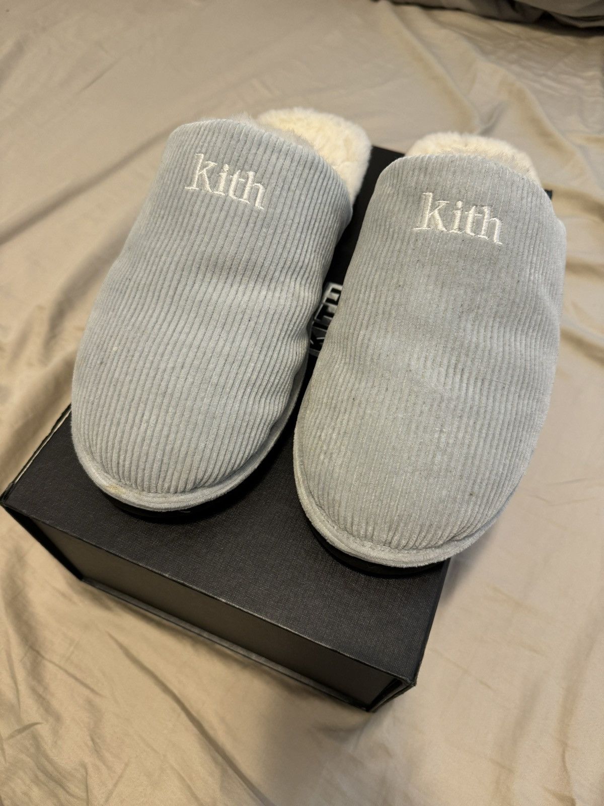 Mens Slippers Kith Classic Cord Slipper Ounass Kith Fluffy