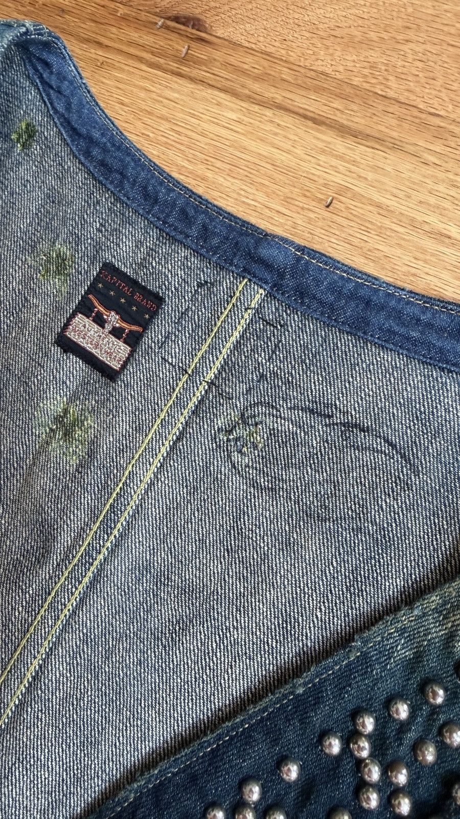 Kapital Kapital Denim Biker Vest Size US L / EU 52-54 / 3 - 5 Thumbnail