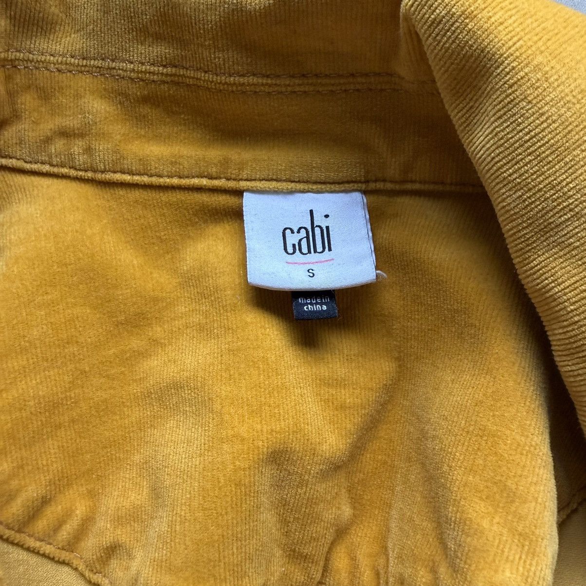 Other CAbi Womens Small Mustard Yellow Corduroy Jacket Button Frnt Size S / US 4 / IT 40 - 6 Thumbnail