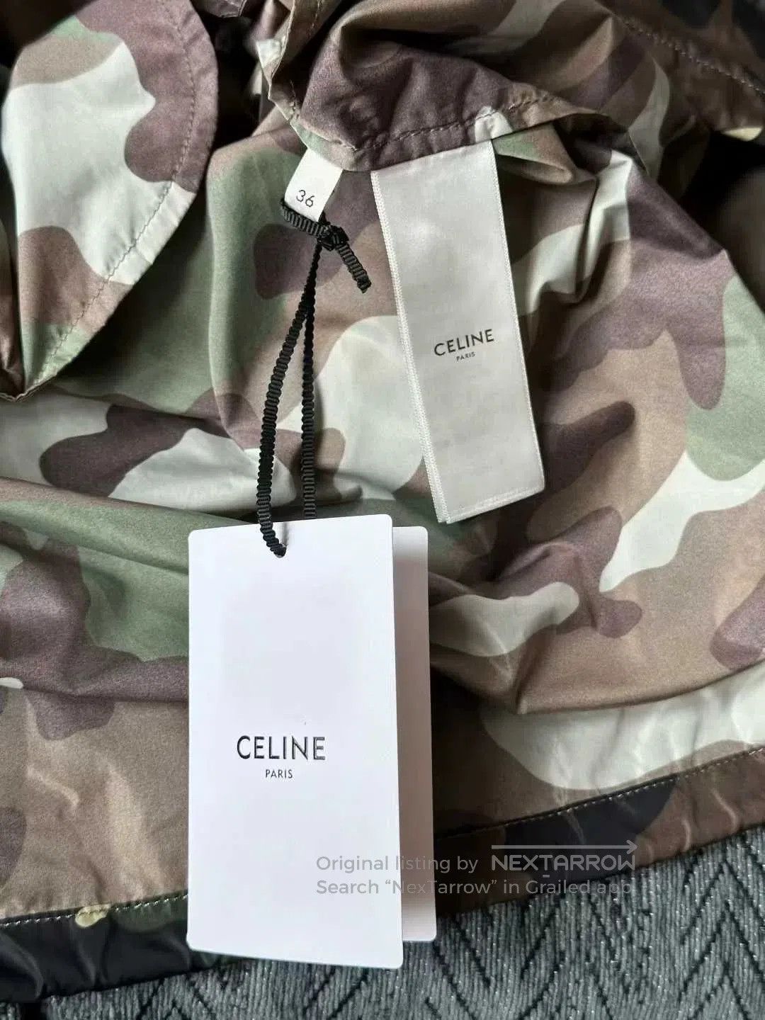 Celine Celine Camo Half-Zip Jacket. Size XS / US 0-2 / IT 36-38 - 4 Thumbnail