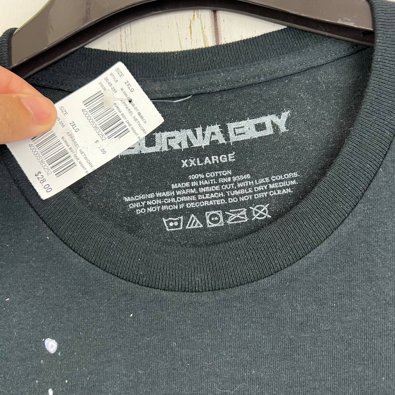 Other Burna Boy One Night in Space 2XL Shirt Short Sleeve New Men Size US XXL / EU 58 / 5 - 7 Thumbnail