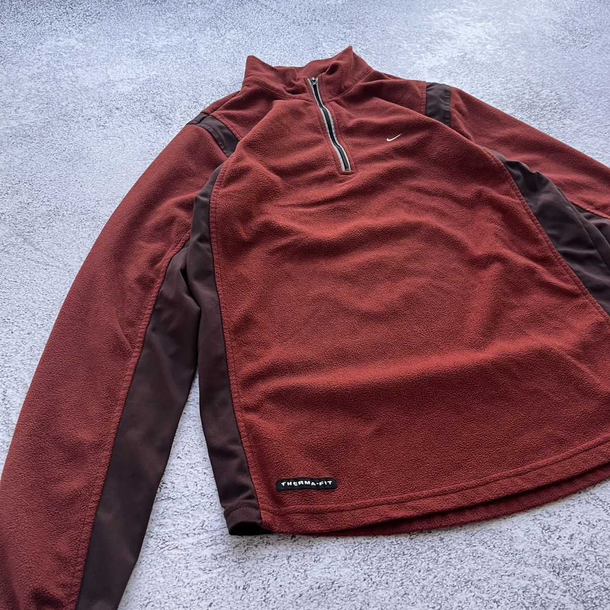 Nike × Vintage Nike small swoosh Therma-Fit 1/4 zip fleece sweatshirt Size M / US 6-8 / IT 42-44 - 2 Thumbnail