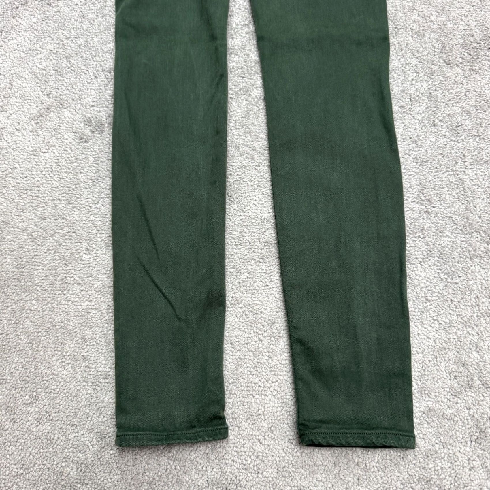 Hudson Hudson Krista Jeans Women 27 Olive Green Mid Rise 29 Inseam Cropped 5-Pocket Denim Cotton Blend Size 27" / US 4 / IT 40 - 5 Thumbnail