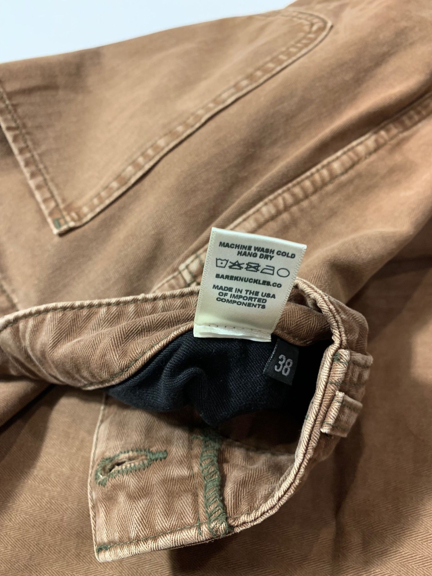 Bare Knuckles HBT Service Shorts Mustang Brown Size US 38 / EU 54 - 7 Thumbnail