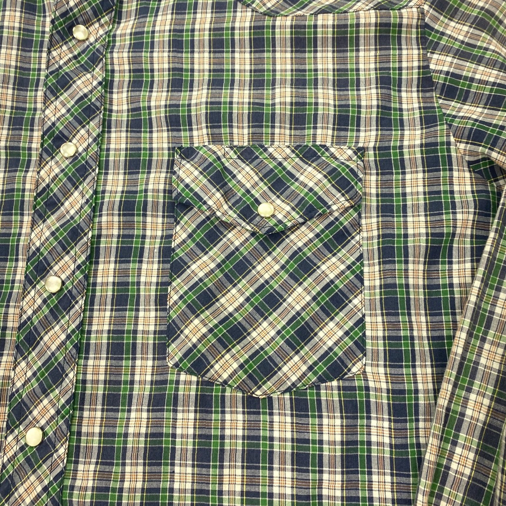 Wrangler VINTAGE Wrangler Western Shirt Mens 2XL Plaid Pearl Snap Lightweight Size US XXL / EU 58 / 5 - 2 Thumbnail