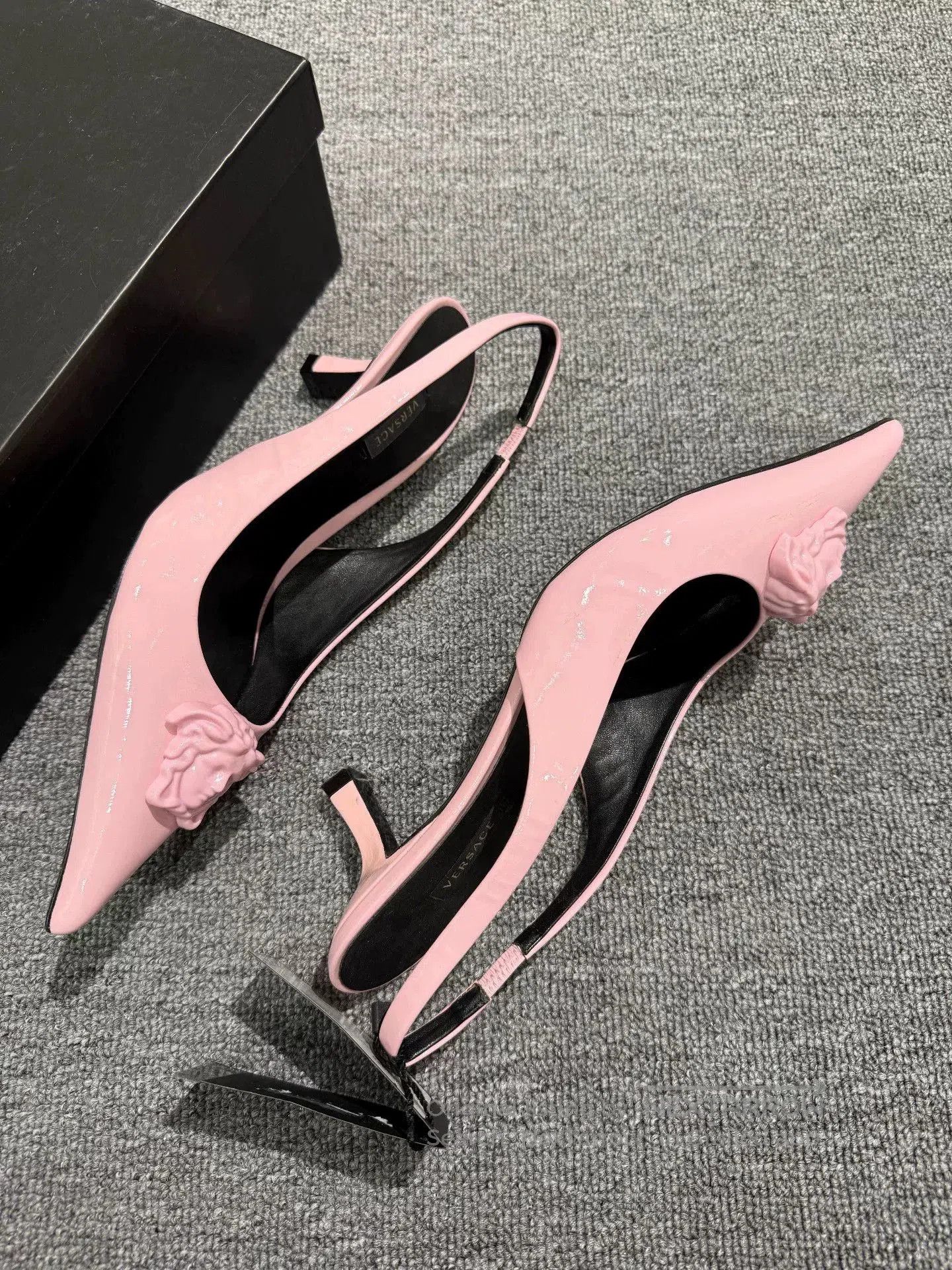 Versace Versace Pink Medusa High Heels. Size US 8.5 / IT 38.5 - 5 Thumbnail